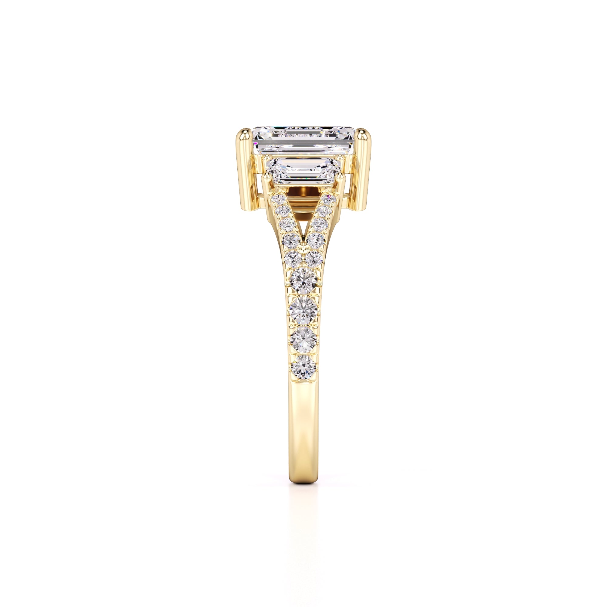 Emberly Lab Grown Diamond Ring | Yellow Gold | 4