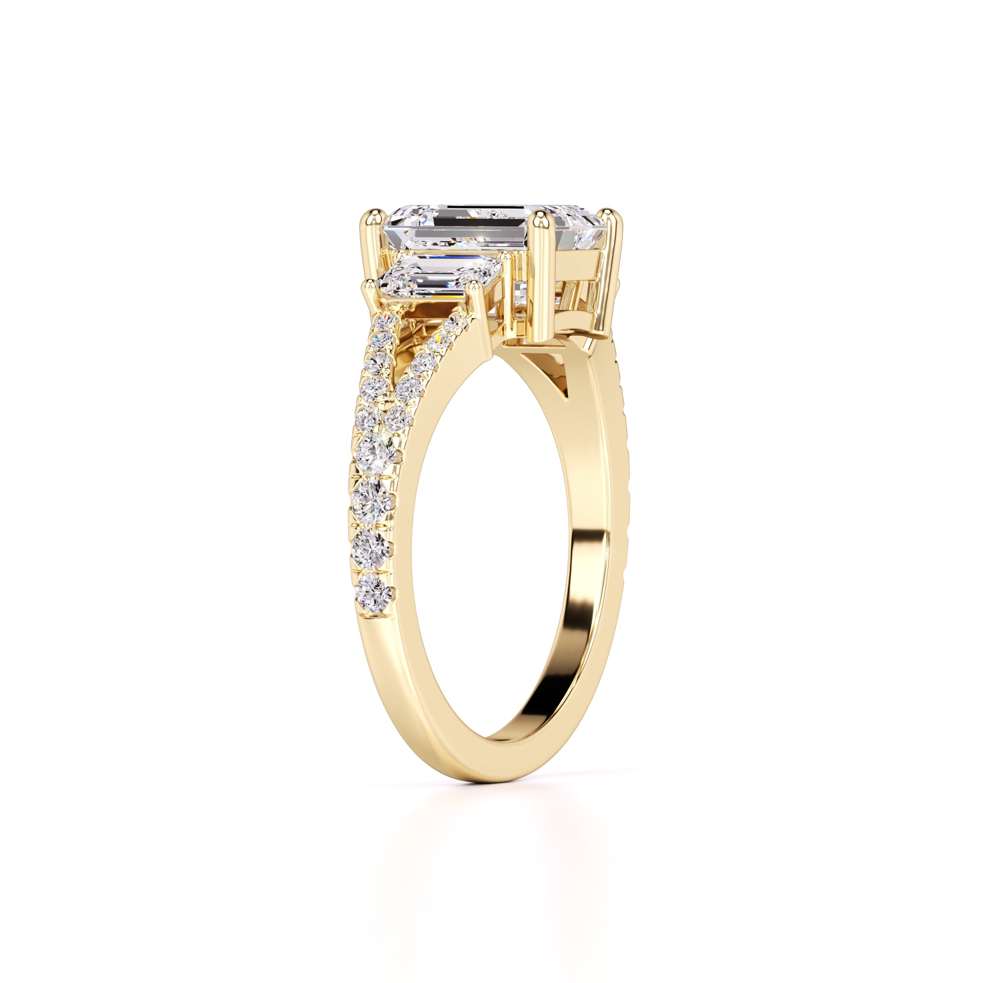 Emberly Lab Grown Diamond Ring | Yellow Gold | 3
