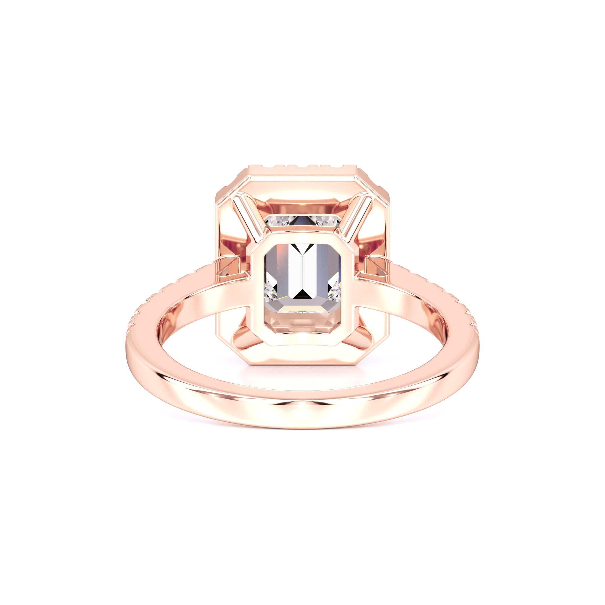Charlotte Moissanite & Lab Grown Diamond Ring | Rose Gold | 3
