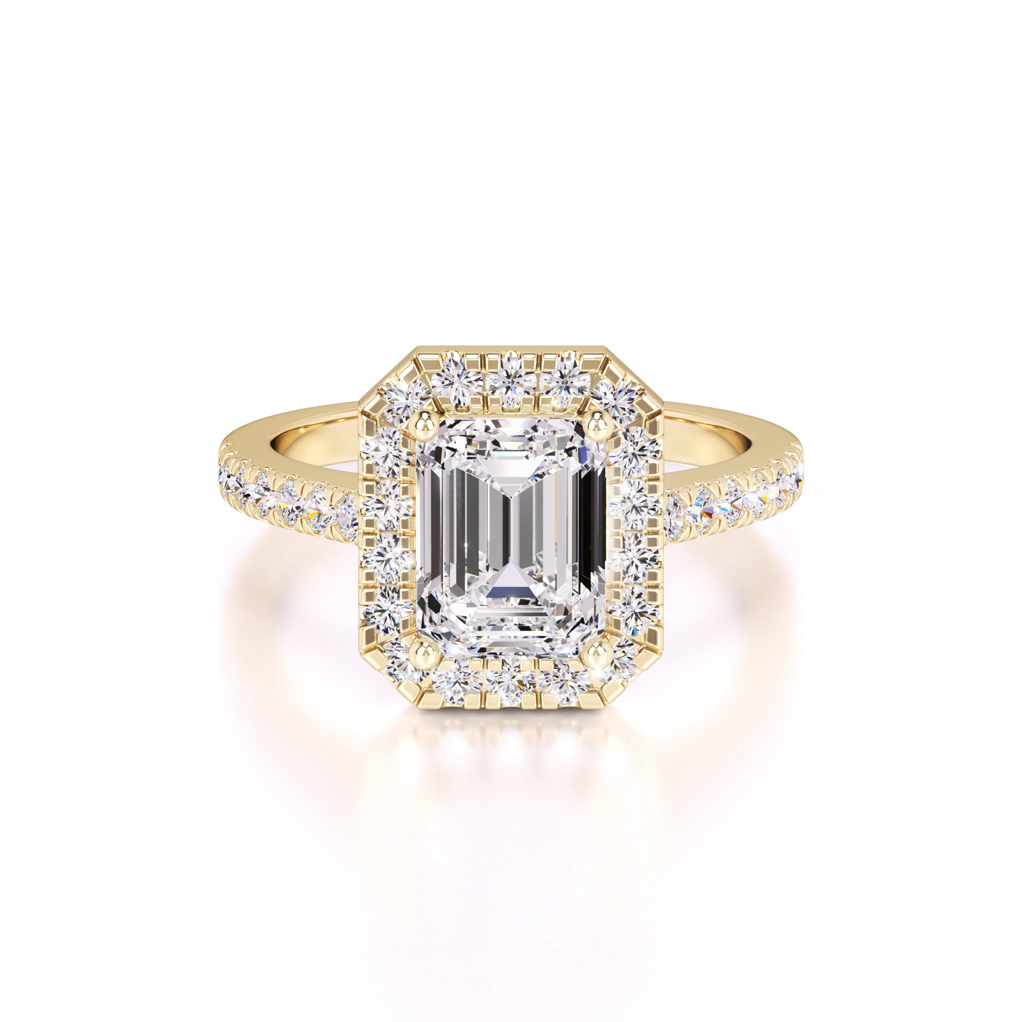 Charlotte Lab Grown Diamond Ring | Yellow Gold | 1