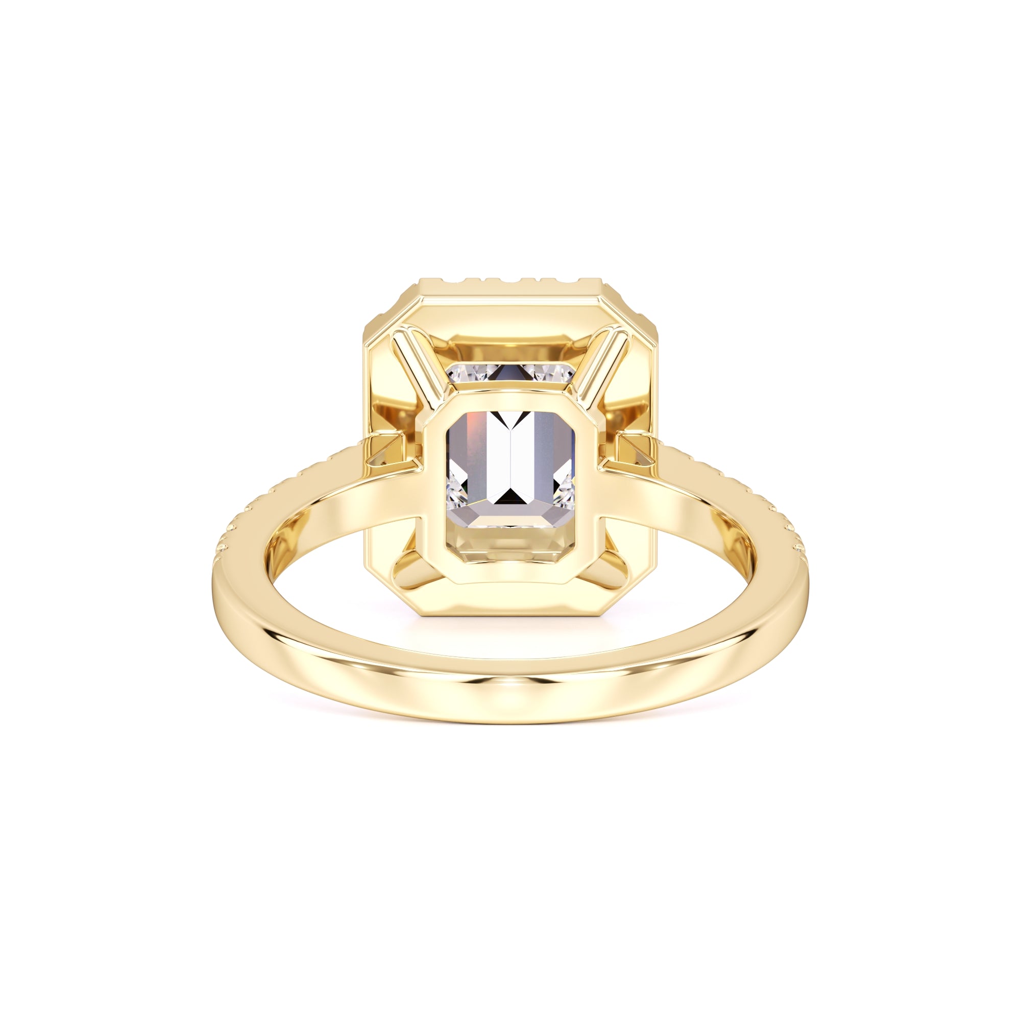Charlotte Moissanite & Lab Grown Diamond Ring | Yellow Gold | 3