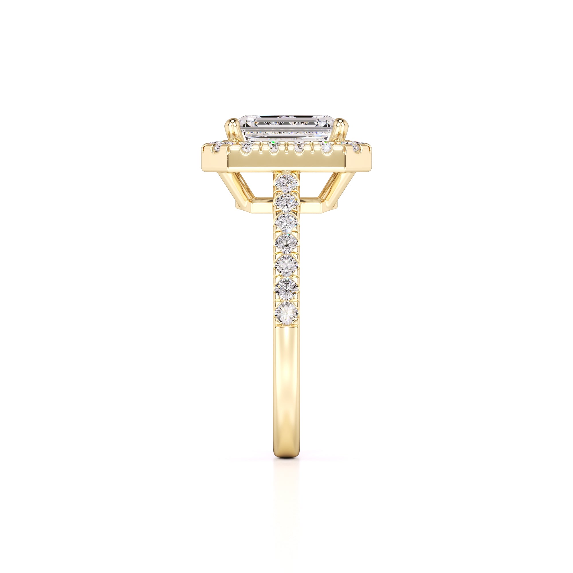 Charlotte Lab Grown Diamond Ring | Yellow Gold | 4