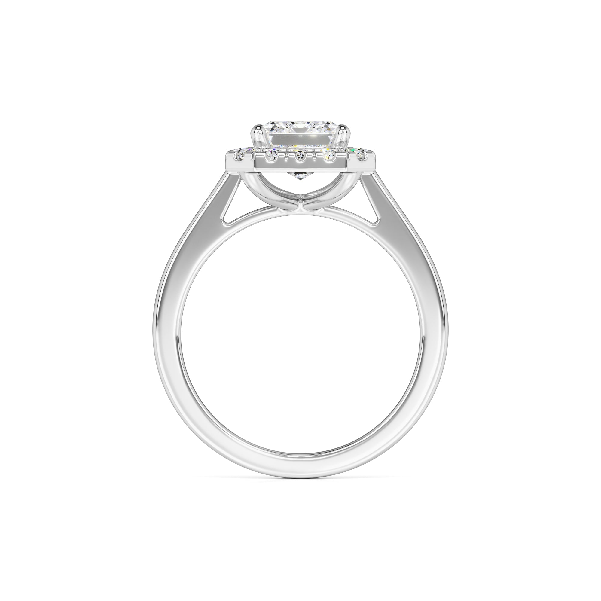 Kelsey Moissanite & Lab Grown Diamond Ring | White Gold | 4