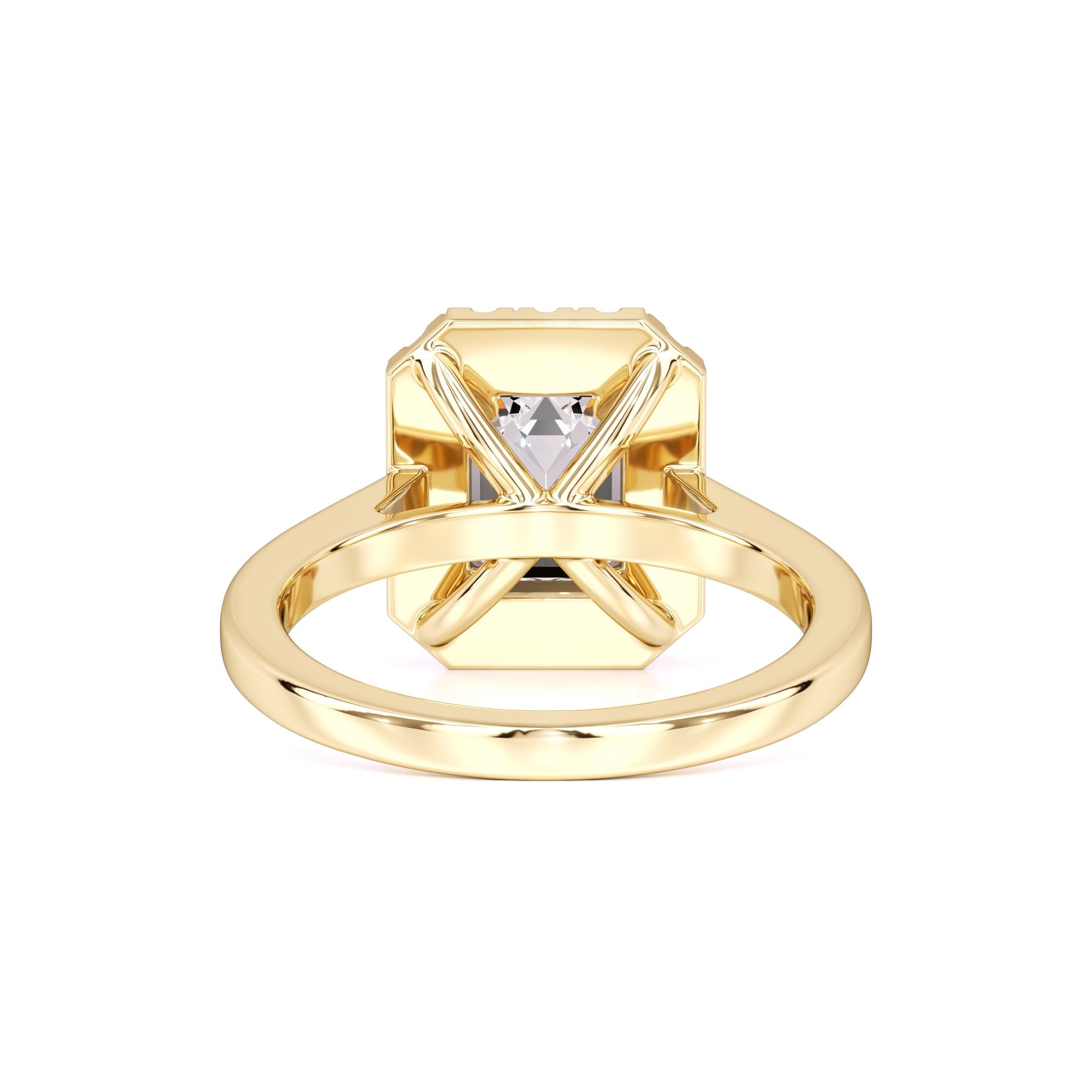 Kelsey Moissanite & Lab Grown Diamond Ring | Yellow Gold | 3
