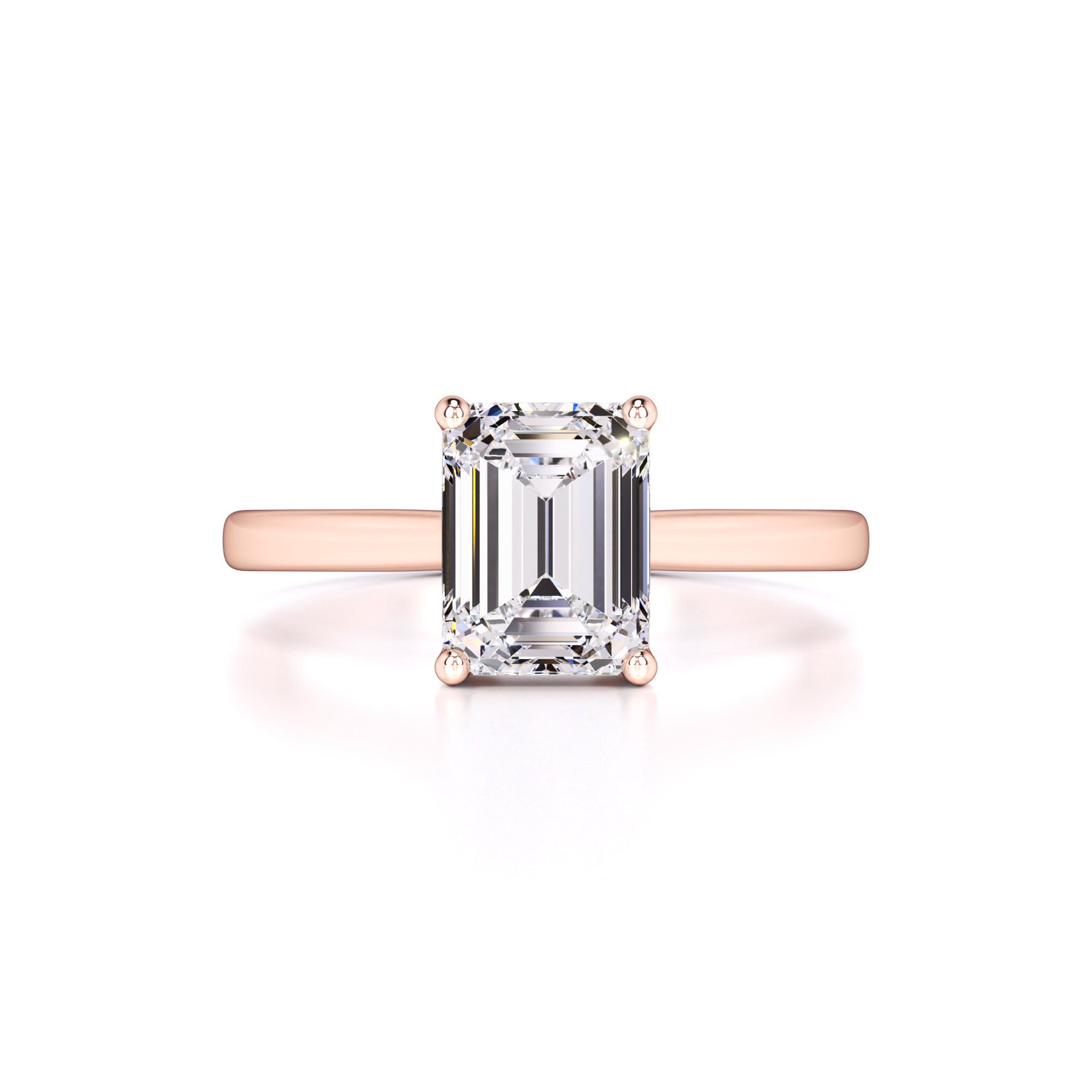 Brielle Moissanite Ring | Rose Gold | 1