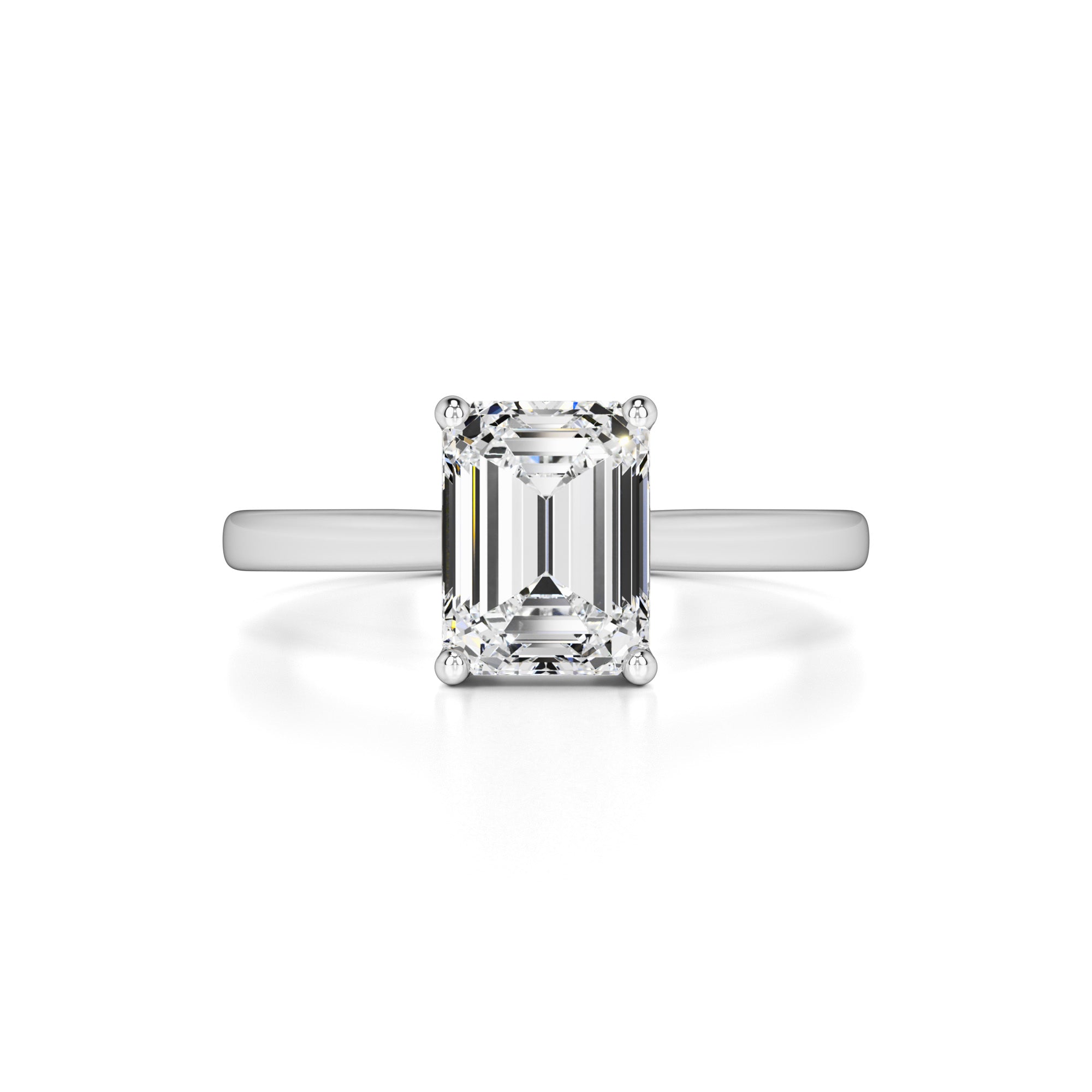 Brielle Moissanite Ring | White Gold | 1