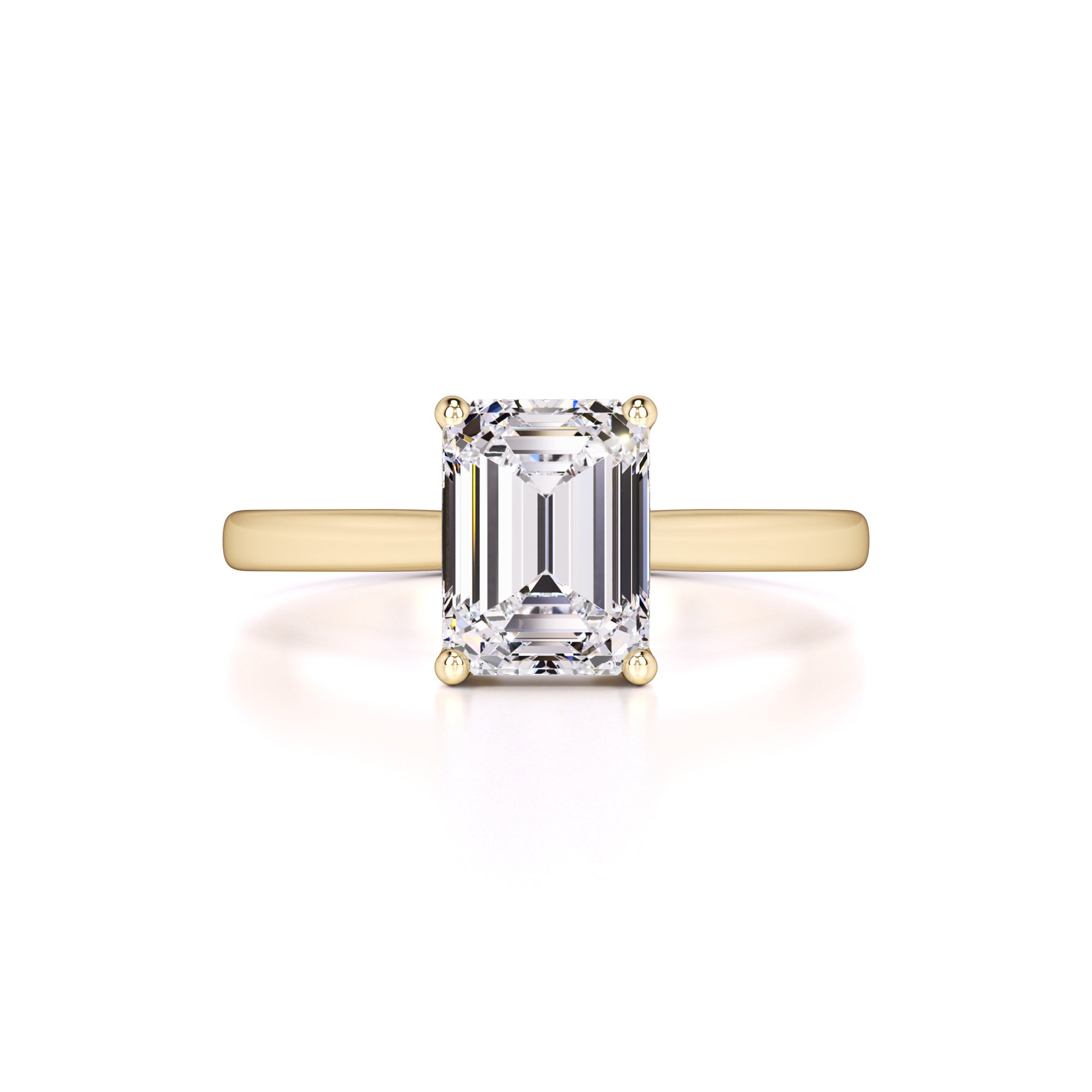 Brielle Moissanite Ring | Yellow Gold | 1