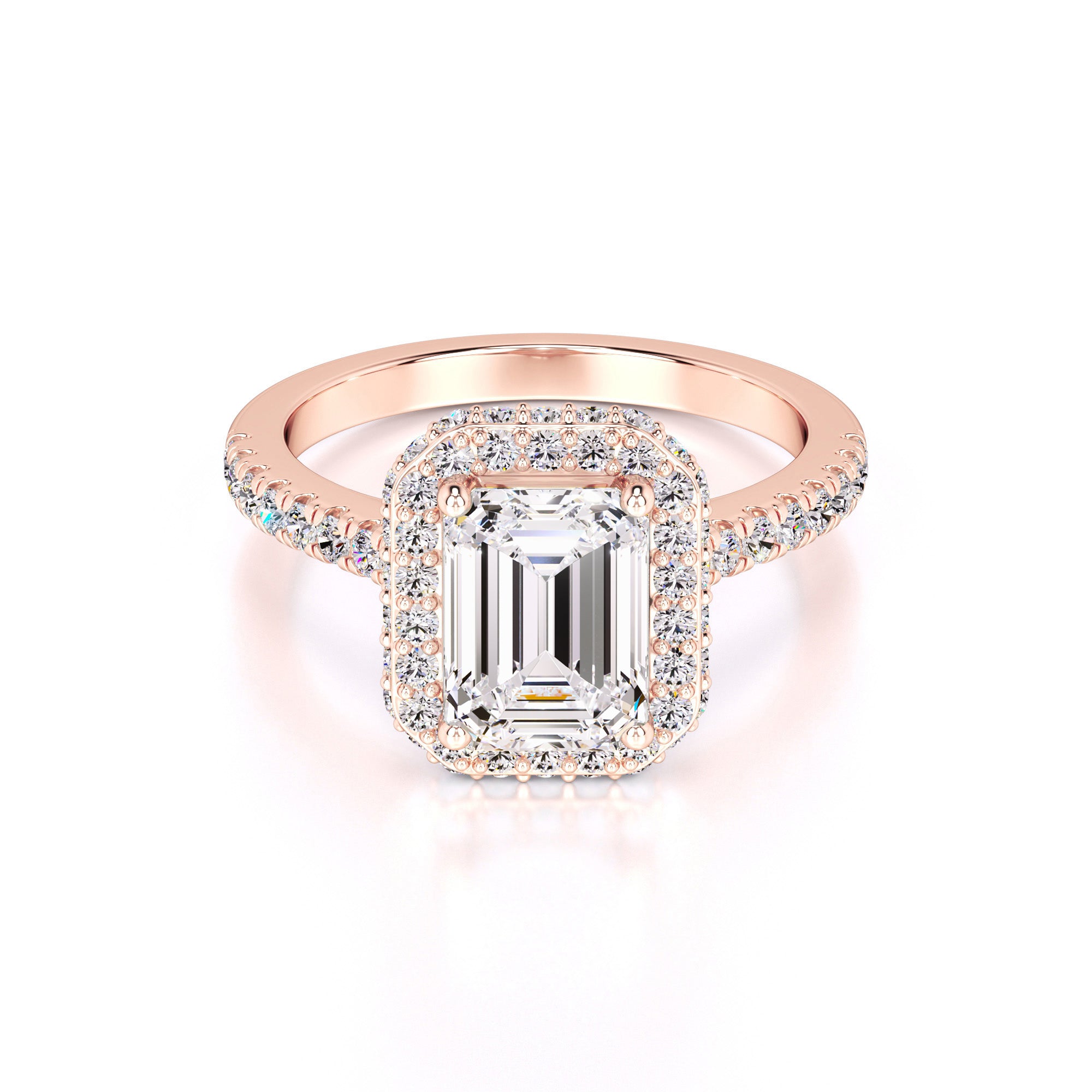 Amara Lab Grown Diamond Ring | Rose Gold | 1