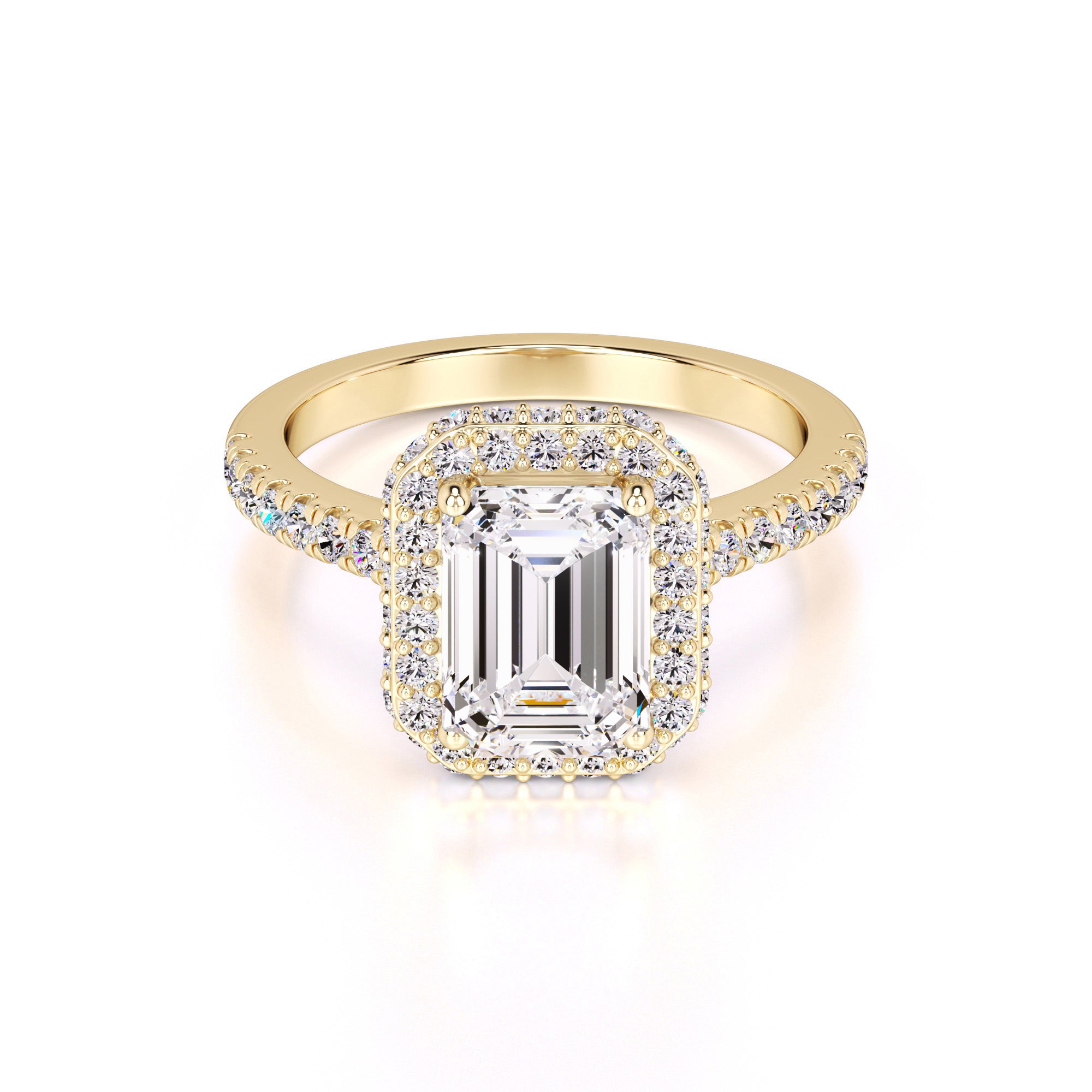 Amara Lab Grown Diamond Ring | Yellow Gold | 1