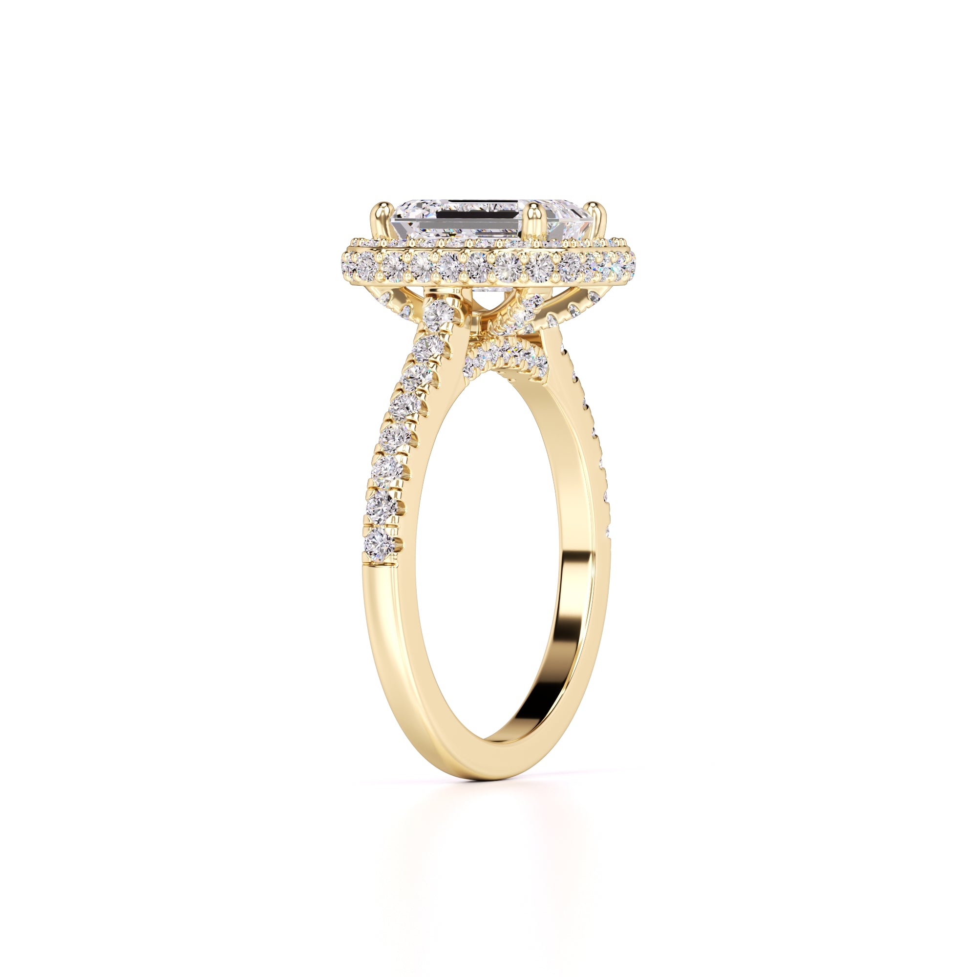 Amara Lab Grown Diamond Ring | Yellow Gold | 3