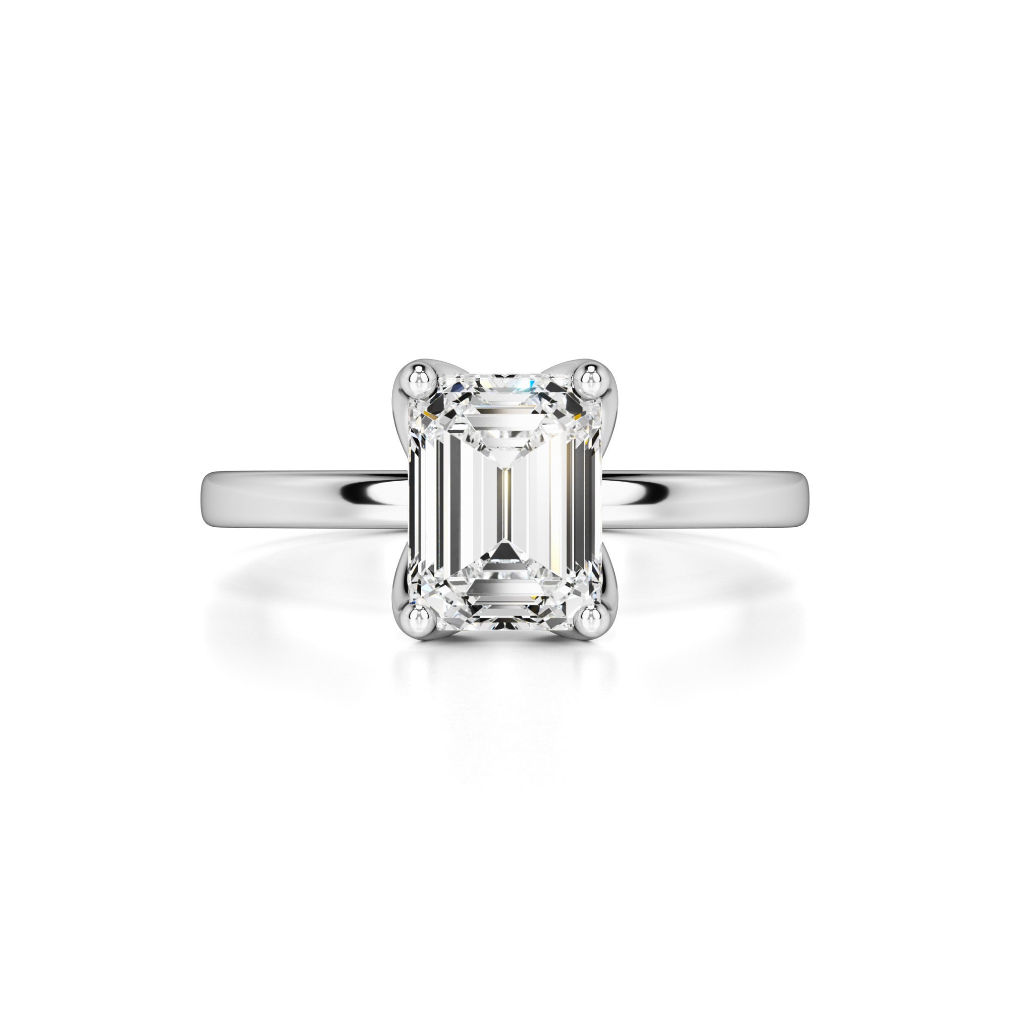 Lilia Moissanite Ring | White Gold | 1