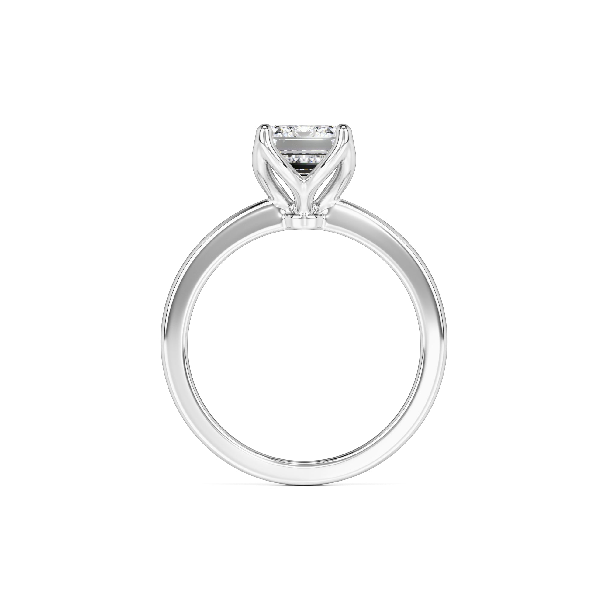 Lilia Moissanite Ring | White Gold | 4