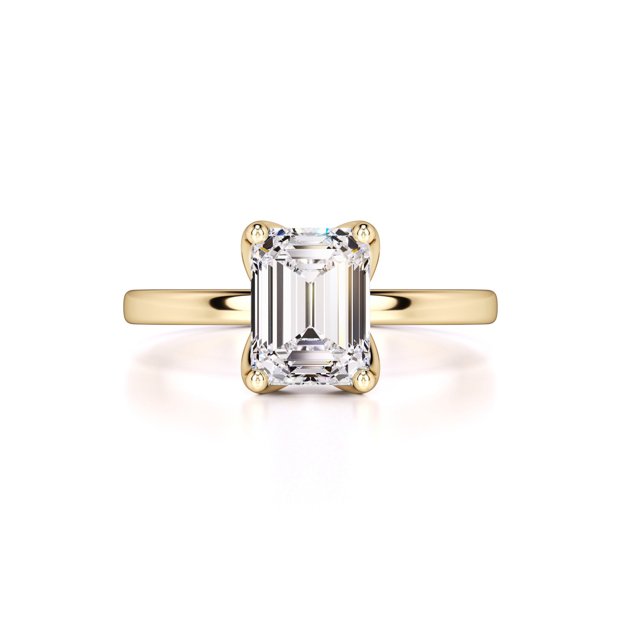 Lilia Moissanite Ring | Yellow Gold | 1