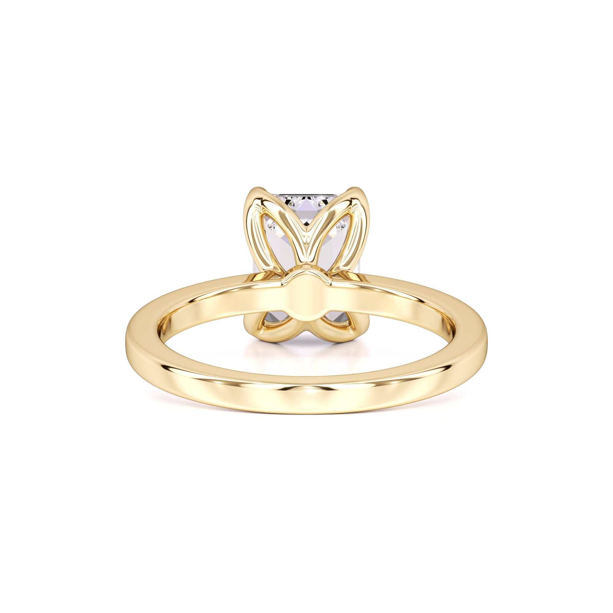 Lilia Moissanite Ring | Yellow Gold | 3
