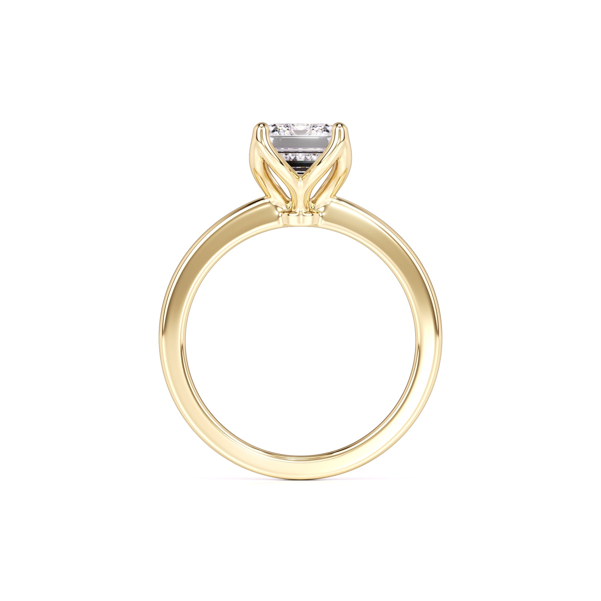 Lilia Moissanite Ring | Yellow Gold | 4