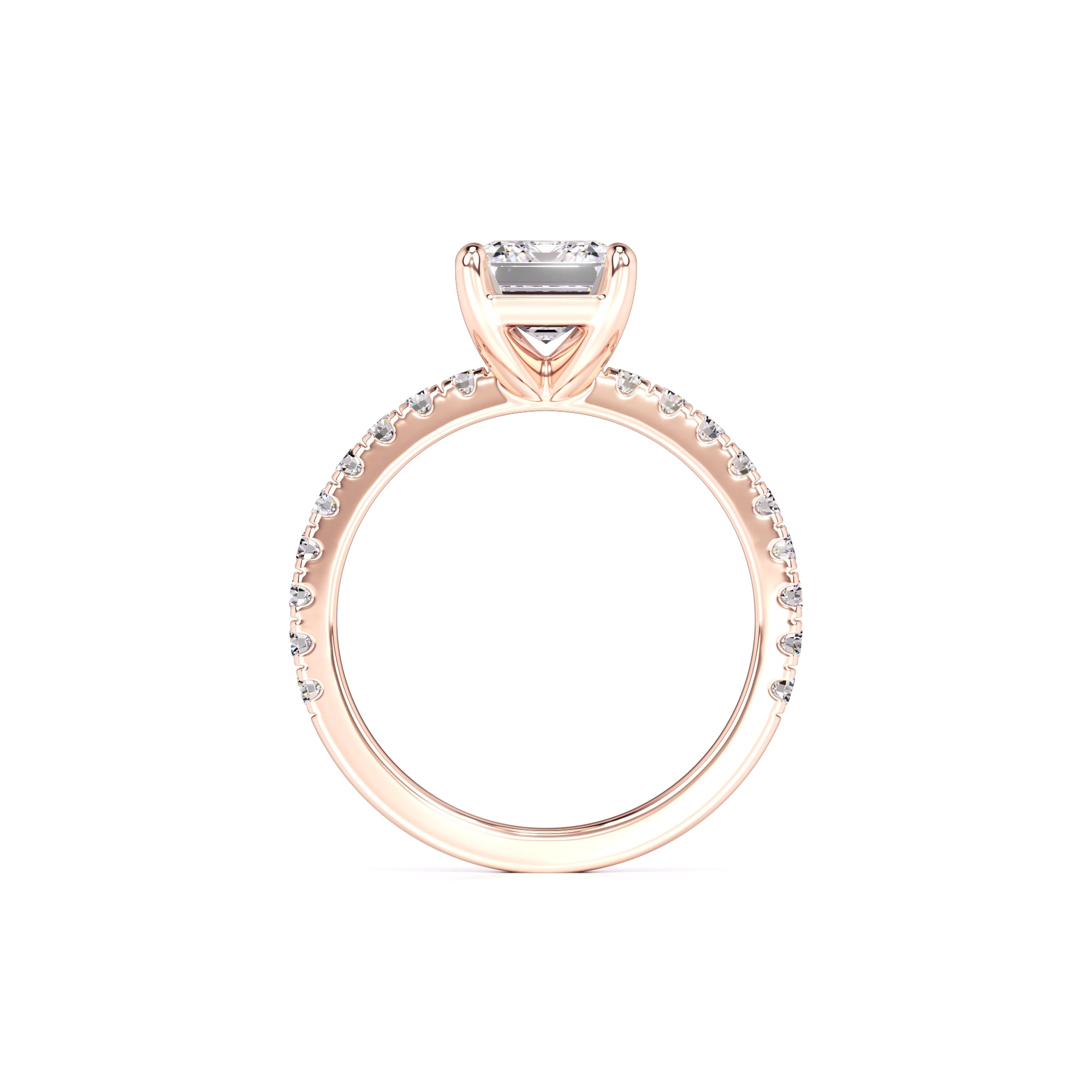 Tinsley Moissanite & Lab Grown Diamond Ring | Rose Gold | 4