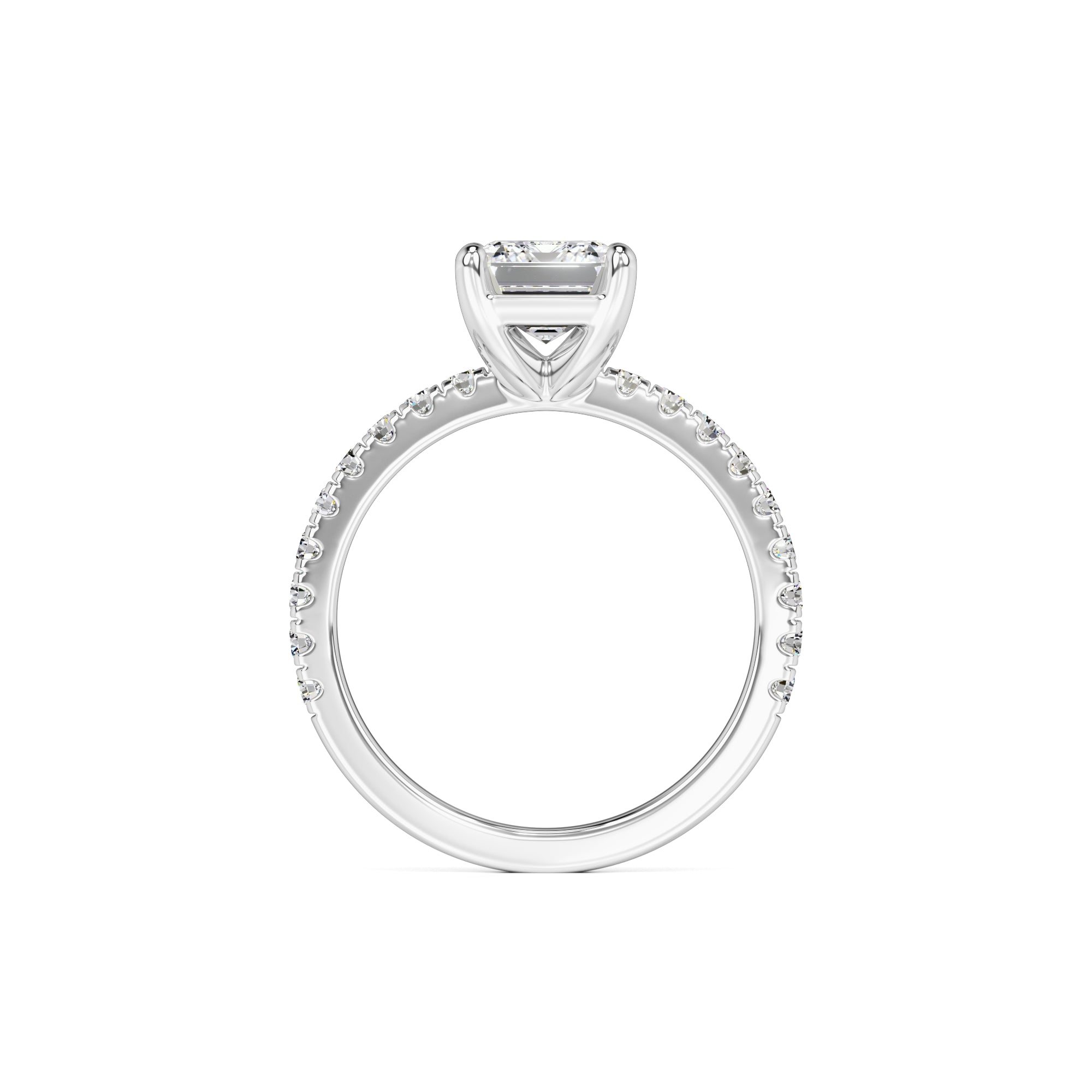 Tinsley Moissanite & Lab Grown Diamond Ring | White Gold | 4