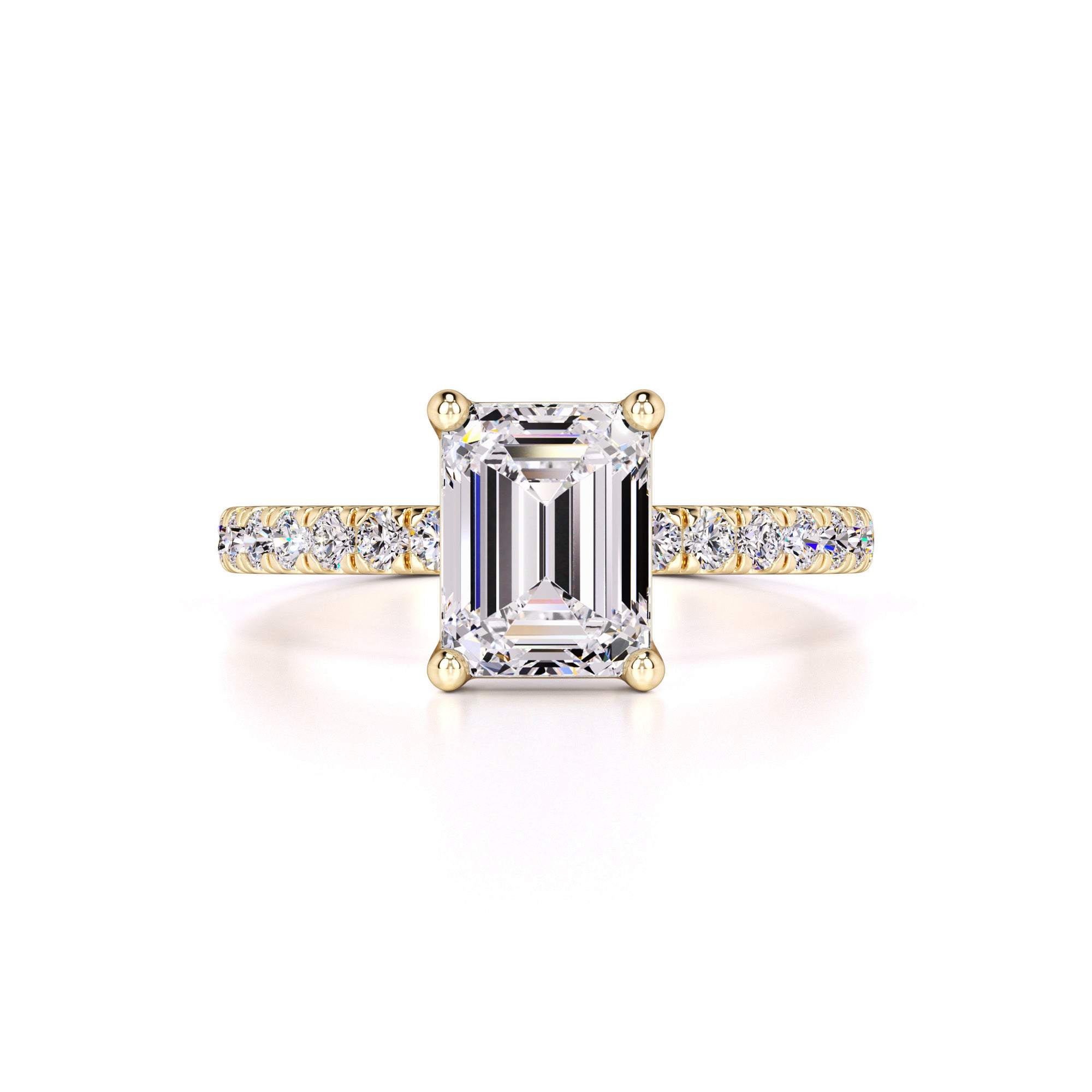 Tinsley Moissanite & Lab Grown Diamond Ring | Yellow Gold | 1