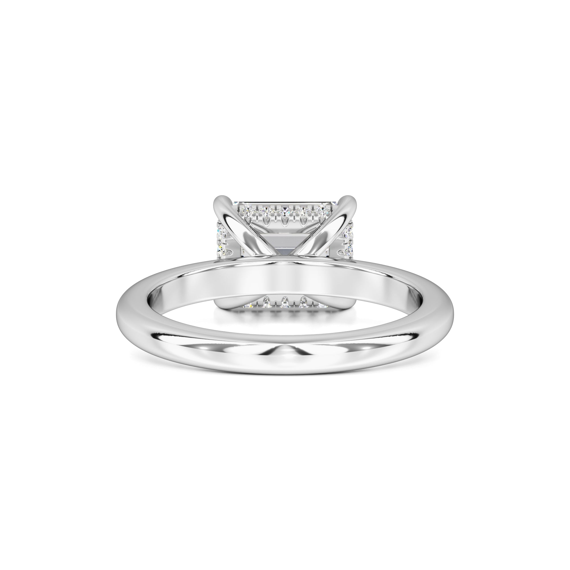 Riley Moissanite & Lab Grown Diamond Ring | White Gold | 3