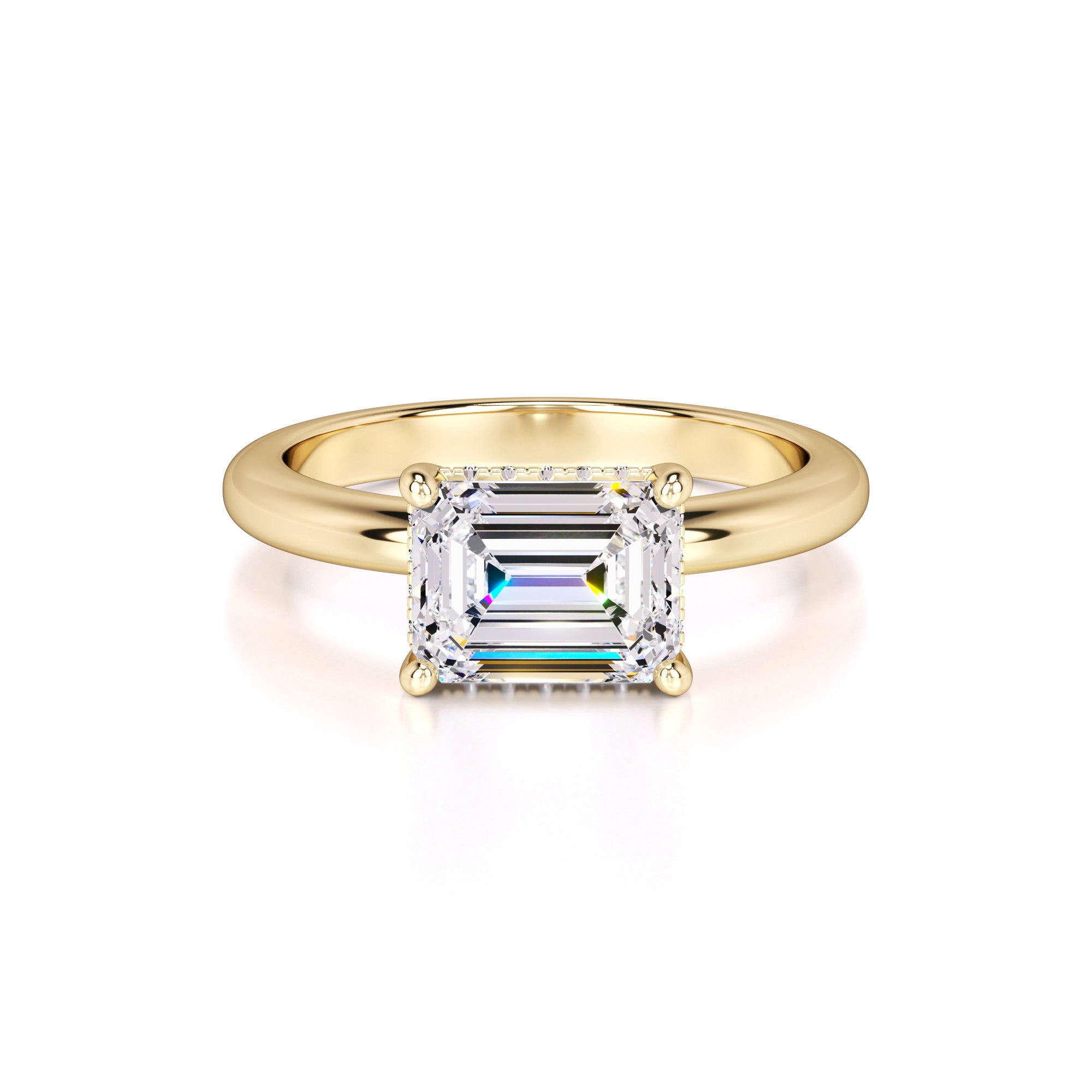 Riley Lab Grown Diamond Ring | Yellow Gold | 1
