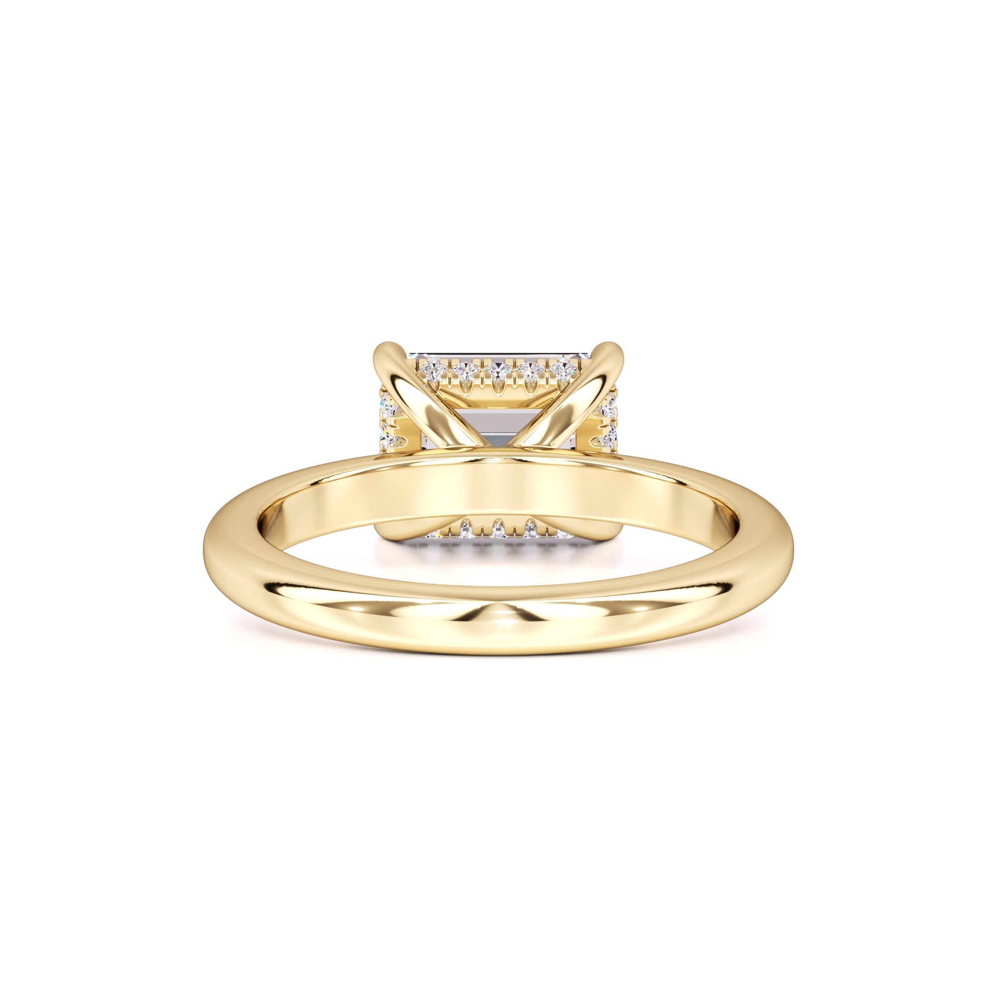 Riley Moissanite & Lab Grown Diamond Ring | Yellow Gold | 3