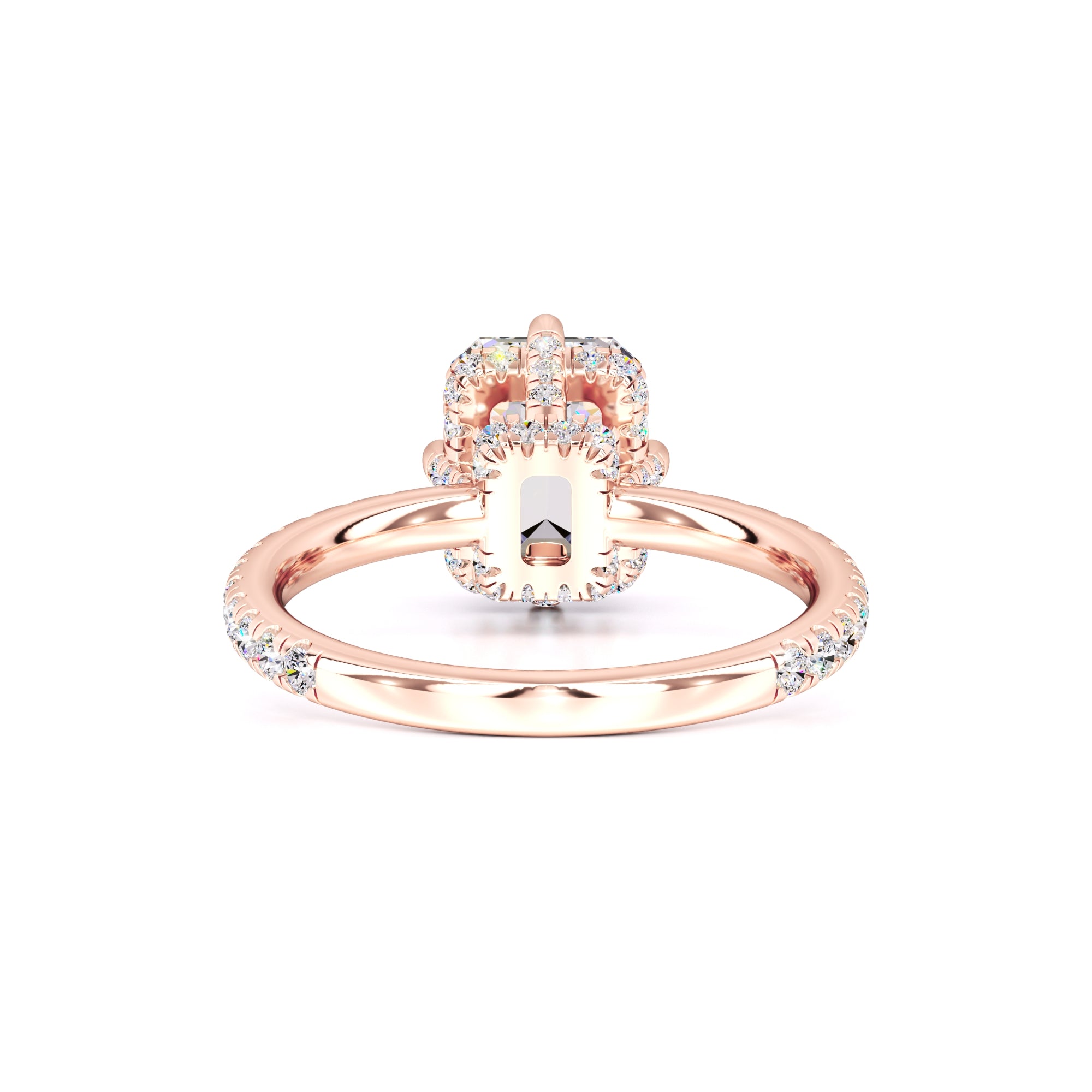 Nadia Moissanite & Lab Grown Diamond Ring | Rose Gold | 3