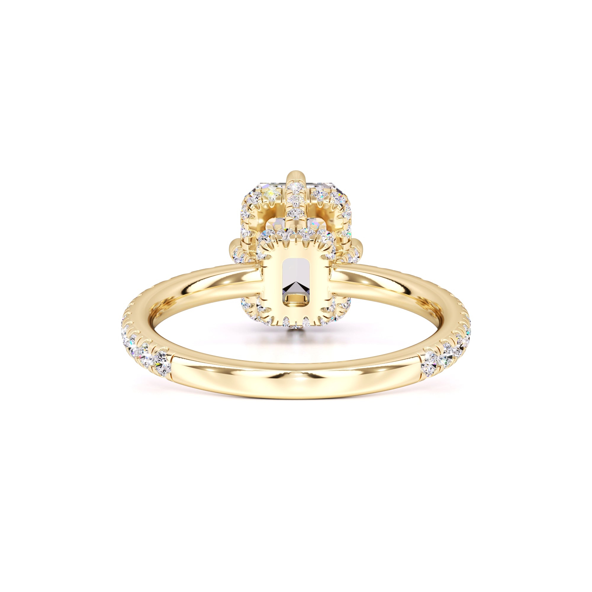 Nadia Moissanite & Lab Grown Diamond Ring | Yellow Gold | 3