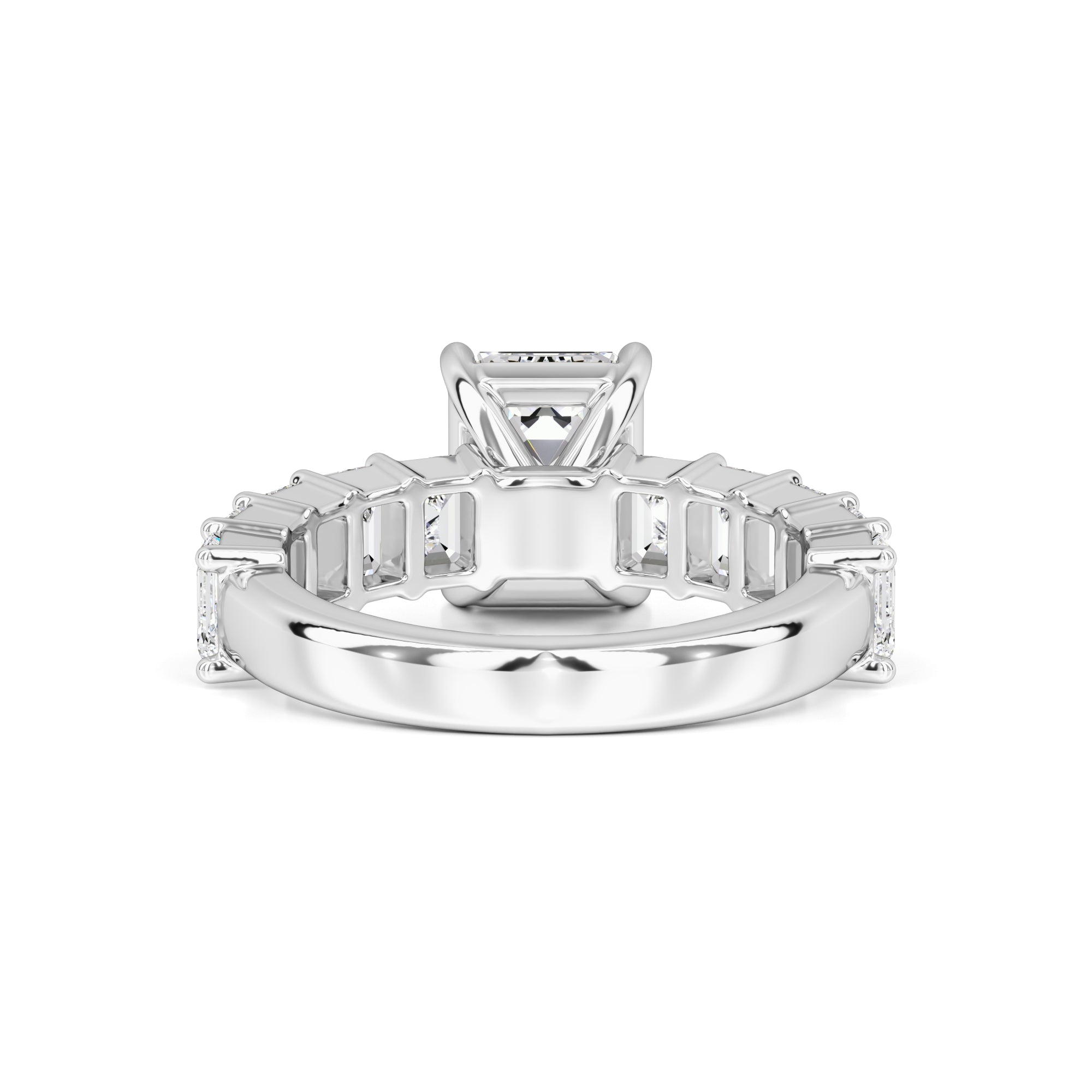 Brooklynn Moissanite & Lab Grown Diamond Ring | White Gold | 3