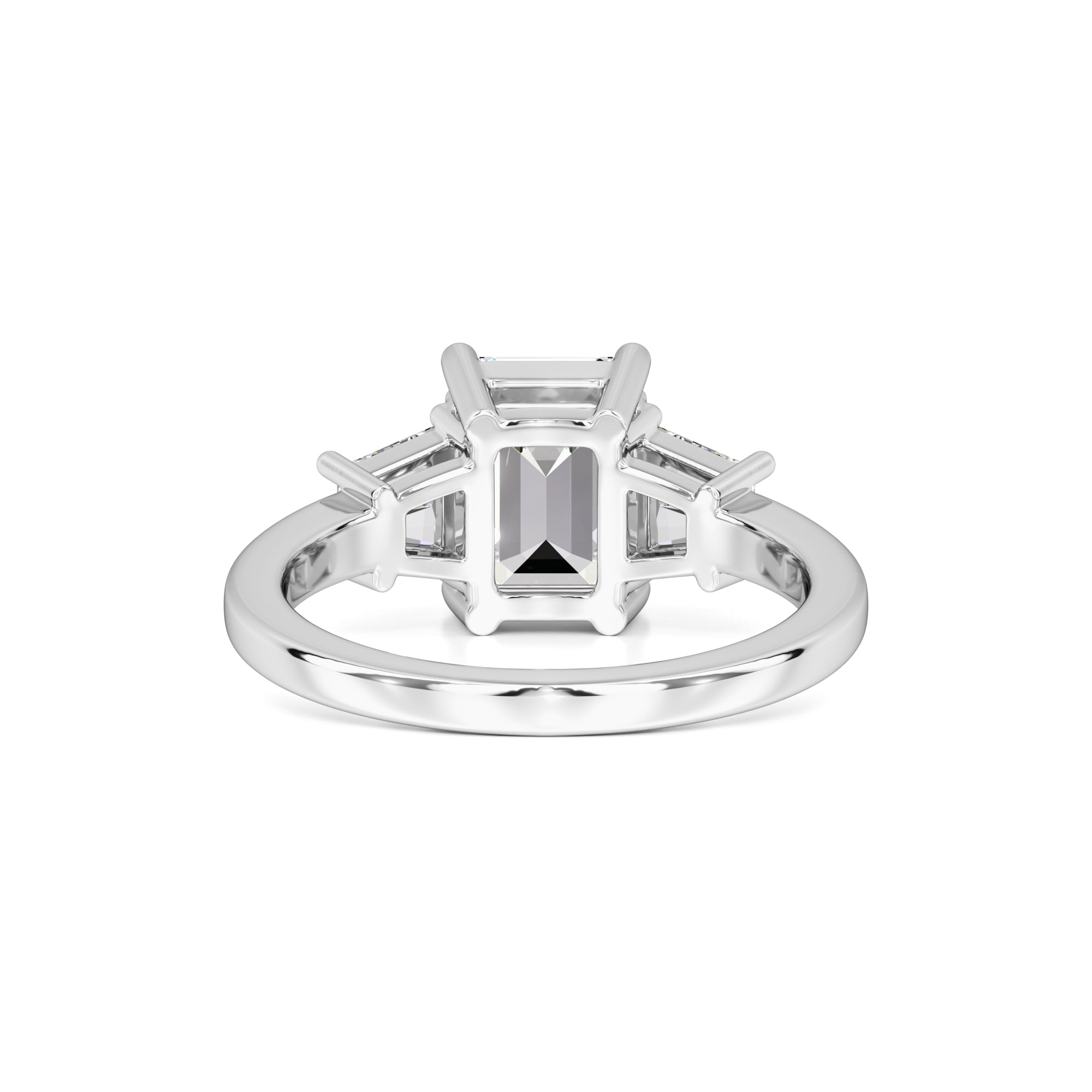 Whitney Moissanite & Lab Grown Diamond Ring | White Gold | 3