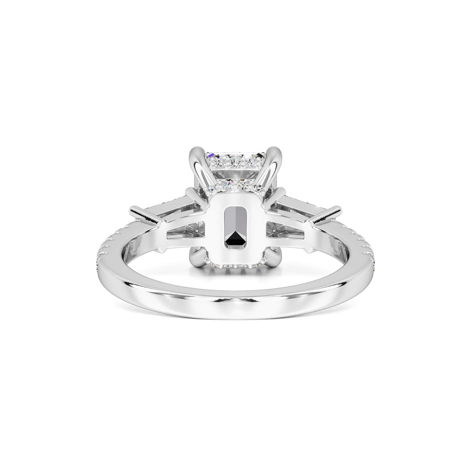 Bianca Moissanite & Lab Grown Diamond Ring | White Gold | 3