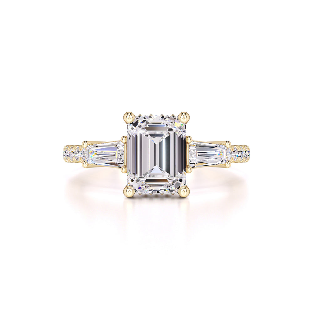 Bianca Moissanite & Lab Grown Diamond Ring | Yellow Gold | 1