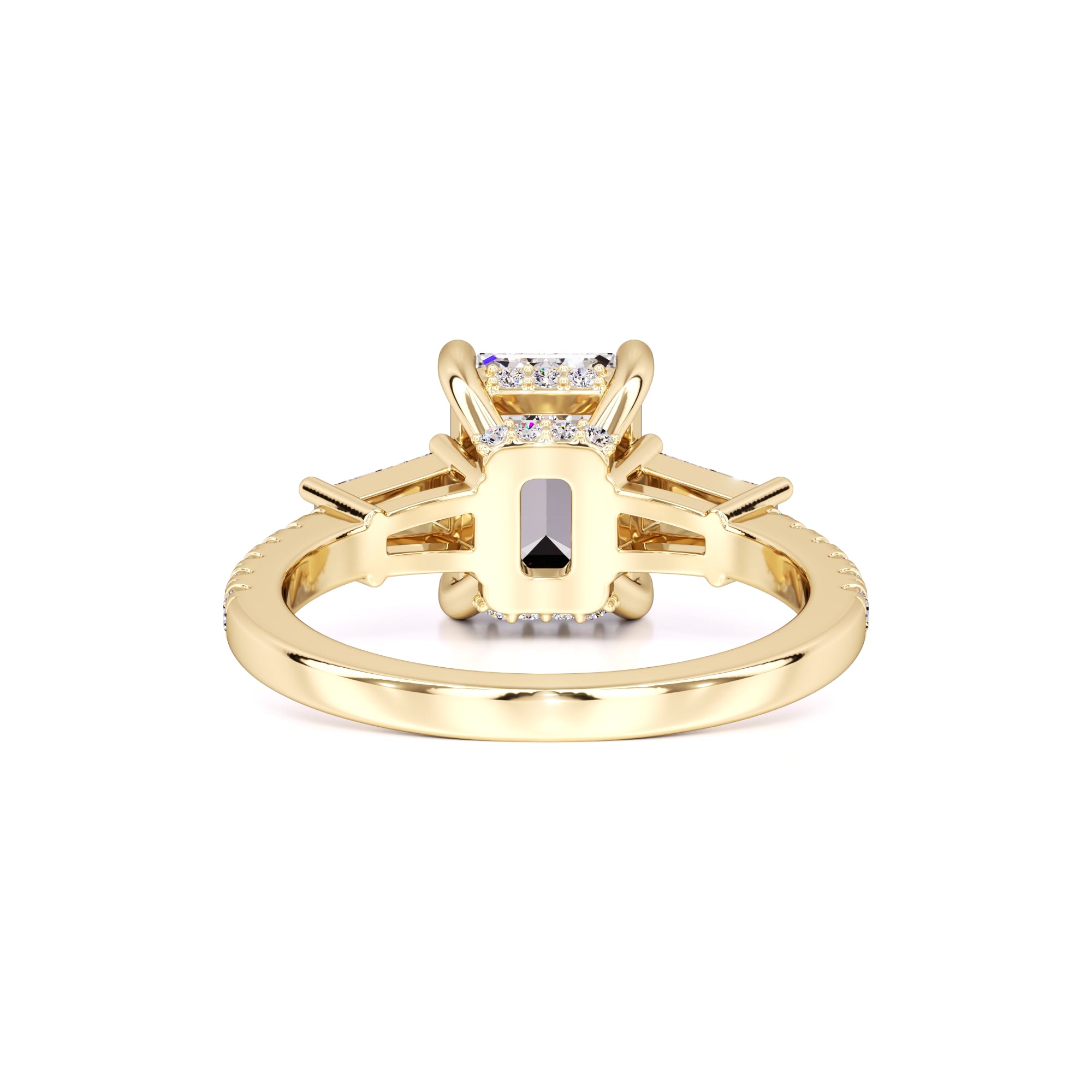 Bianca Moissanite & Lab Grown Diamond Ring | Yellow Gold | 3