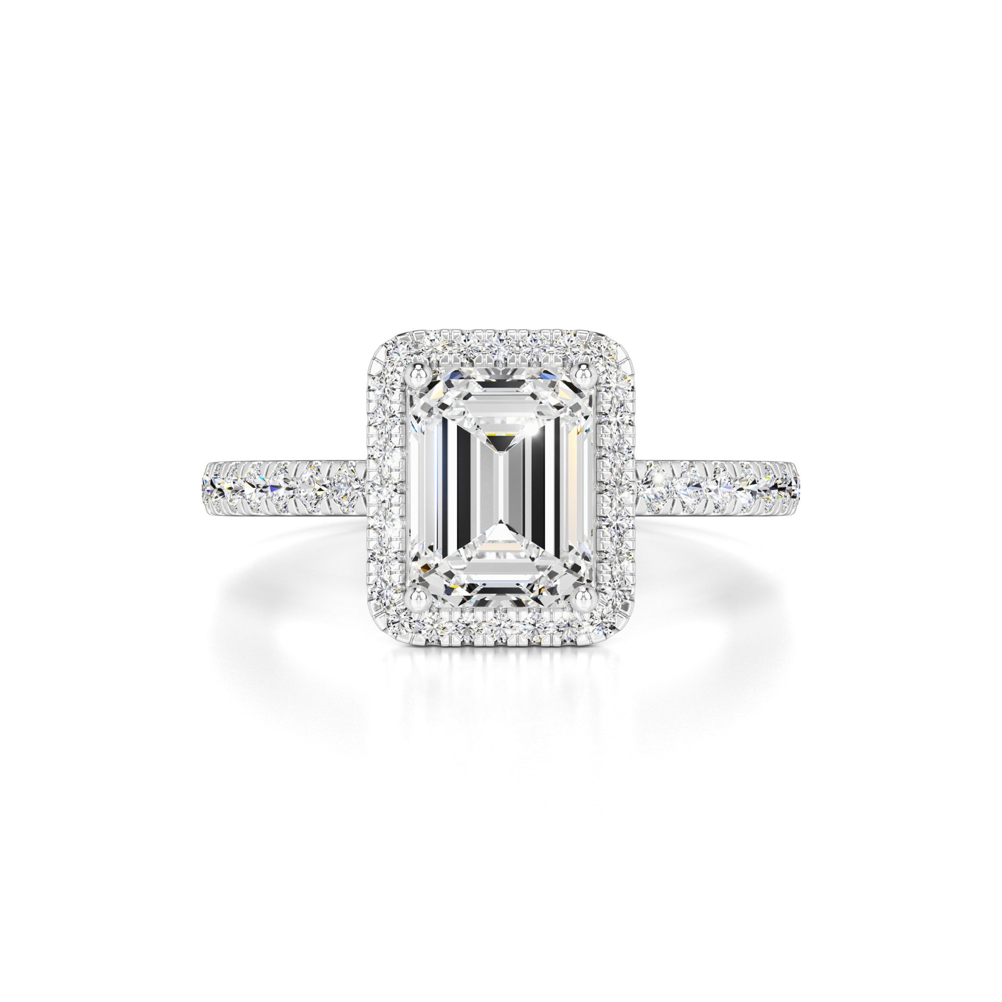 Jaylee Moissanite & Lab Grown Diamond Ring | White Gold | 1