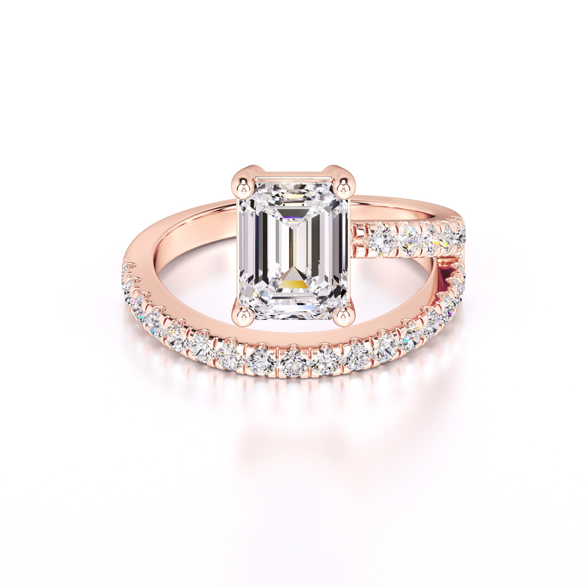 Alexa Lab Grown Diamond Ring | Rose Gold | 1
