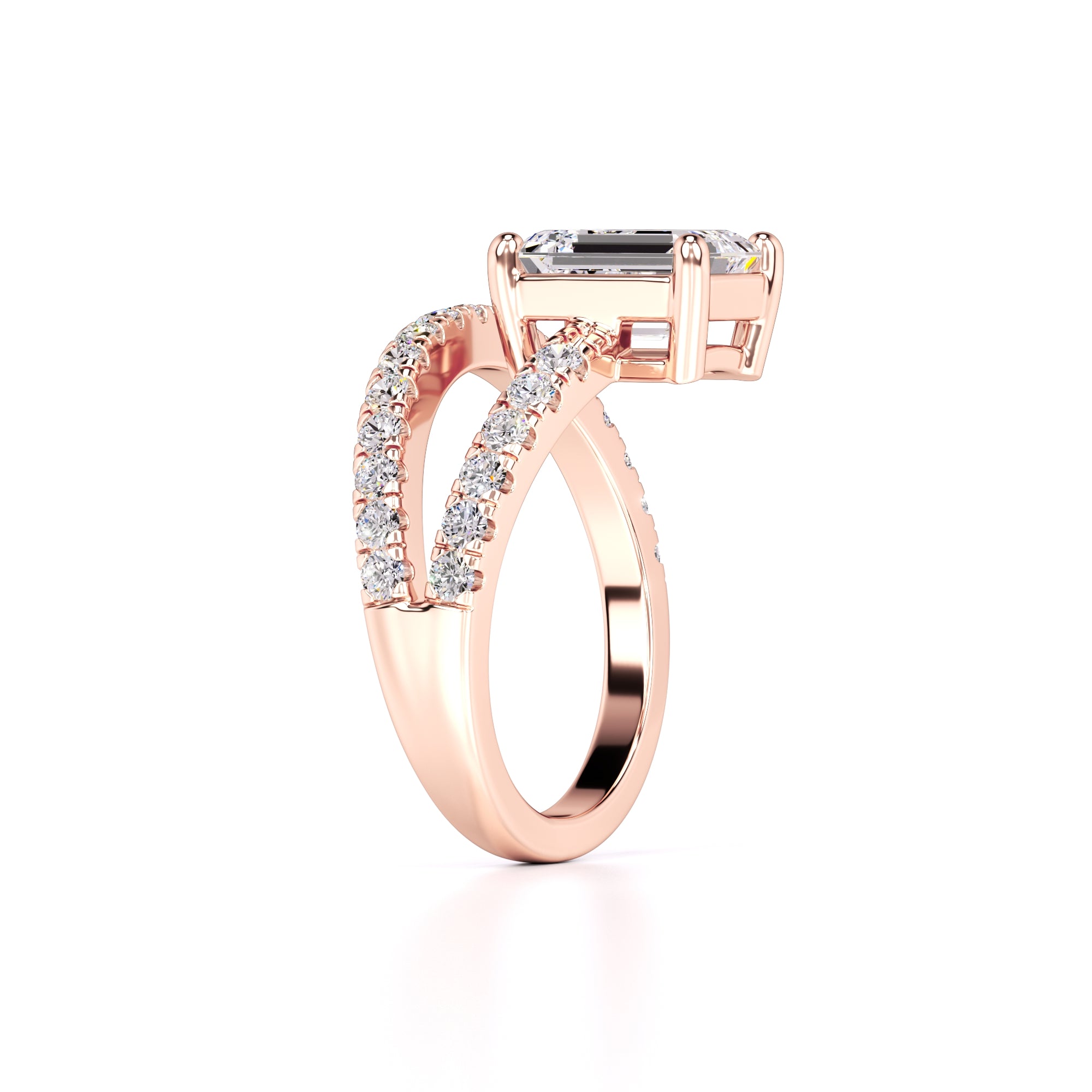 Alexa Lab Grown Diamond Ring | Rose Gold | 3