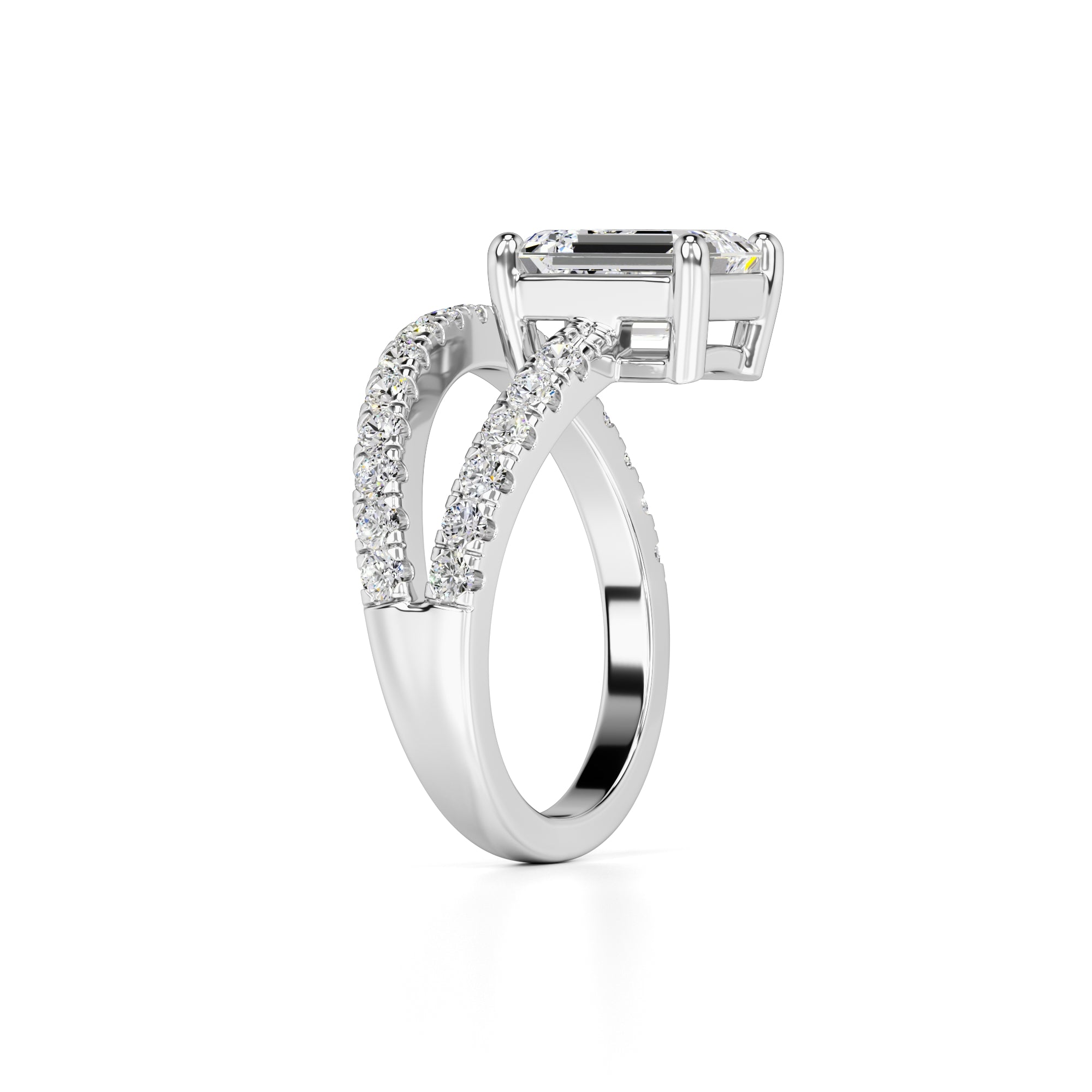 Alexa Lab Grown Diamond Ring | White Gold | 3