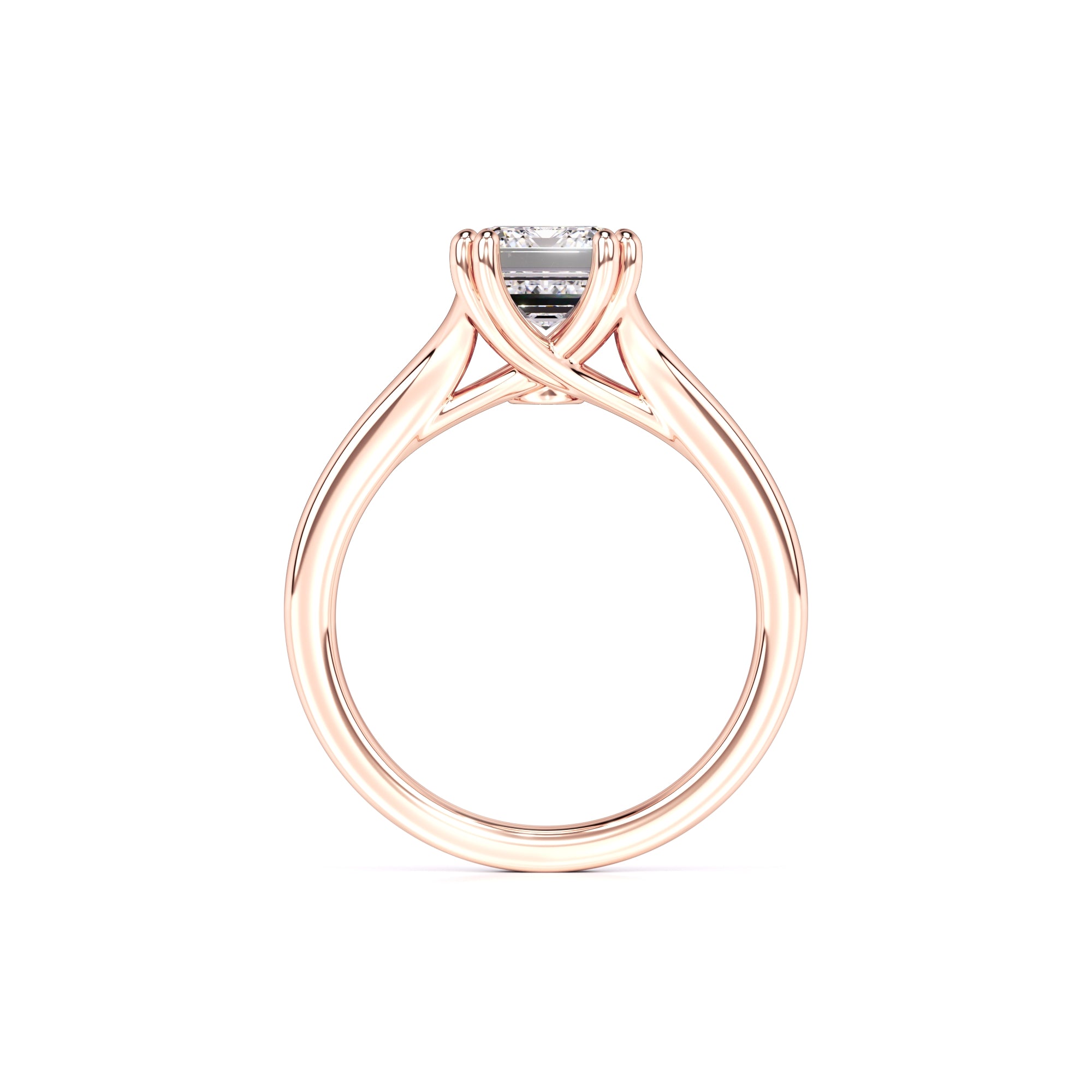 Tessa Moissanite & Lab Grown Diamond Ring | Rose Gold | 4