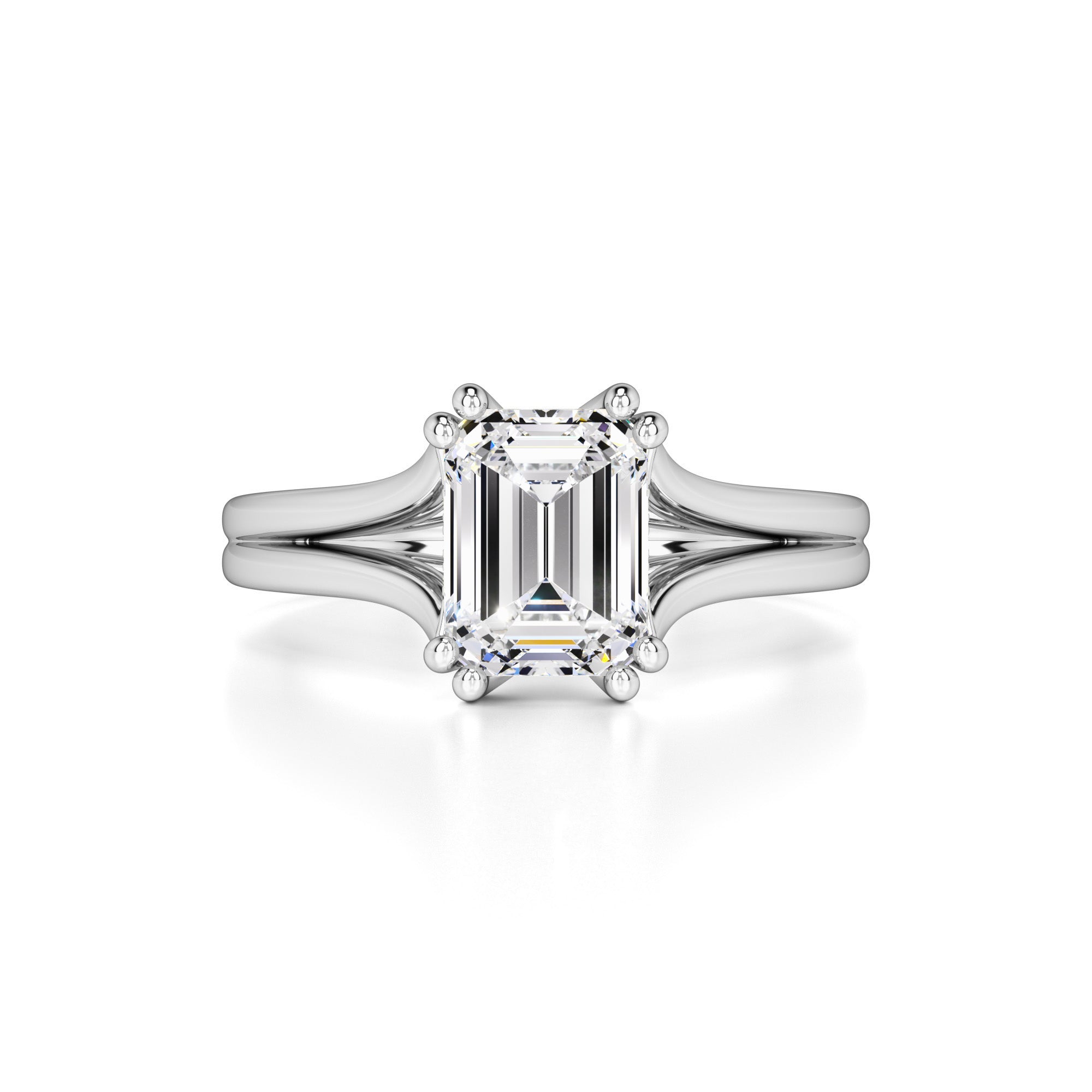 Tessa Moissanite & Lab Grown Diamond Ring | White Gold | 1