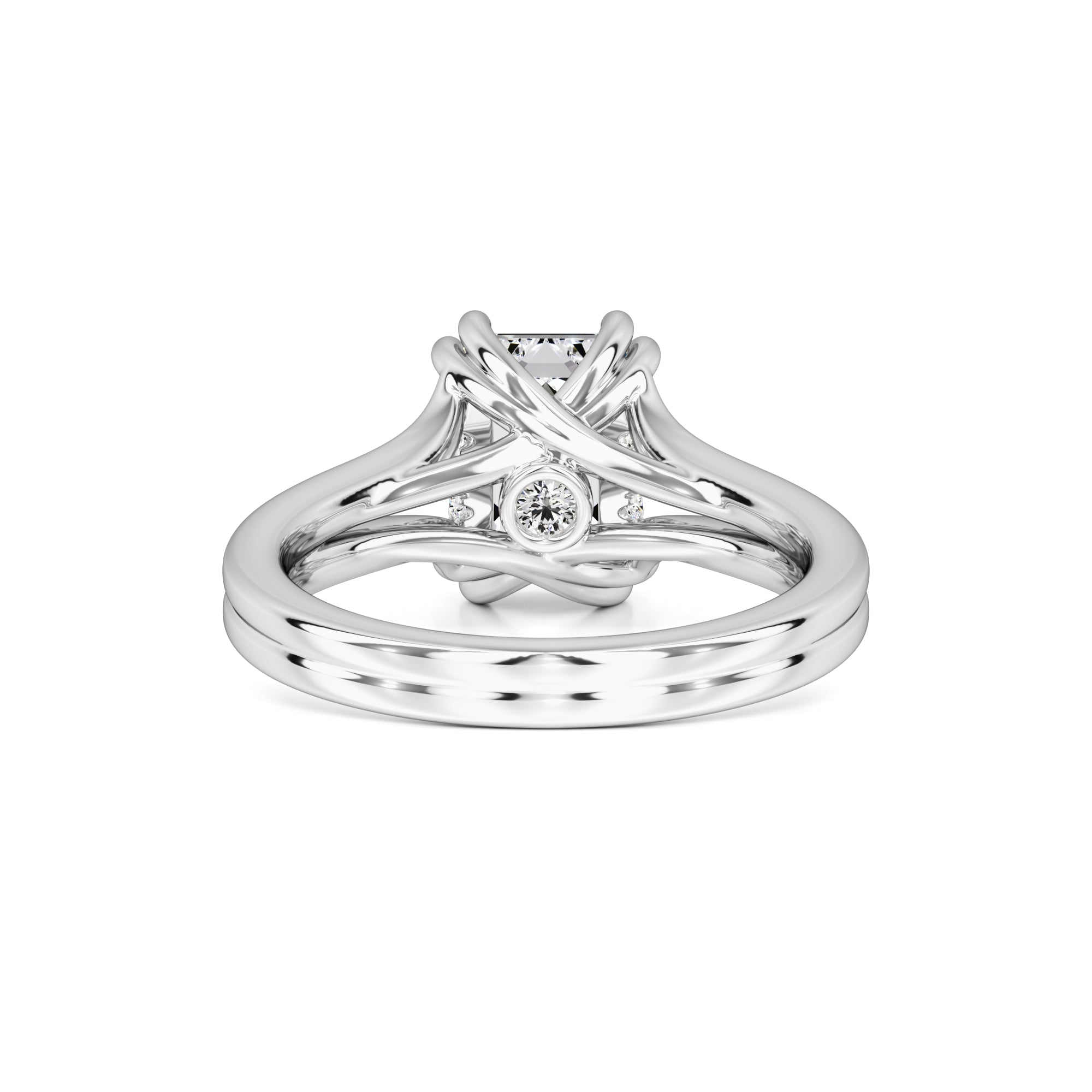 Tessa Moissanite & Lab Grown Diamond Ring | White Gold | 3