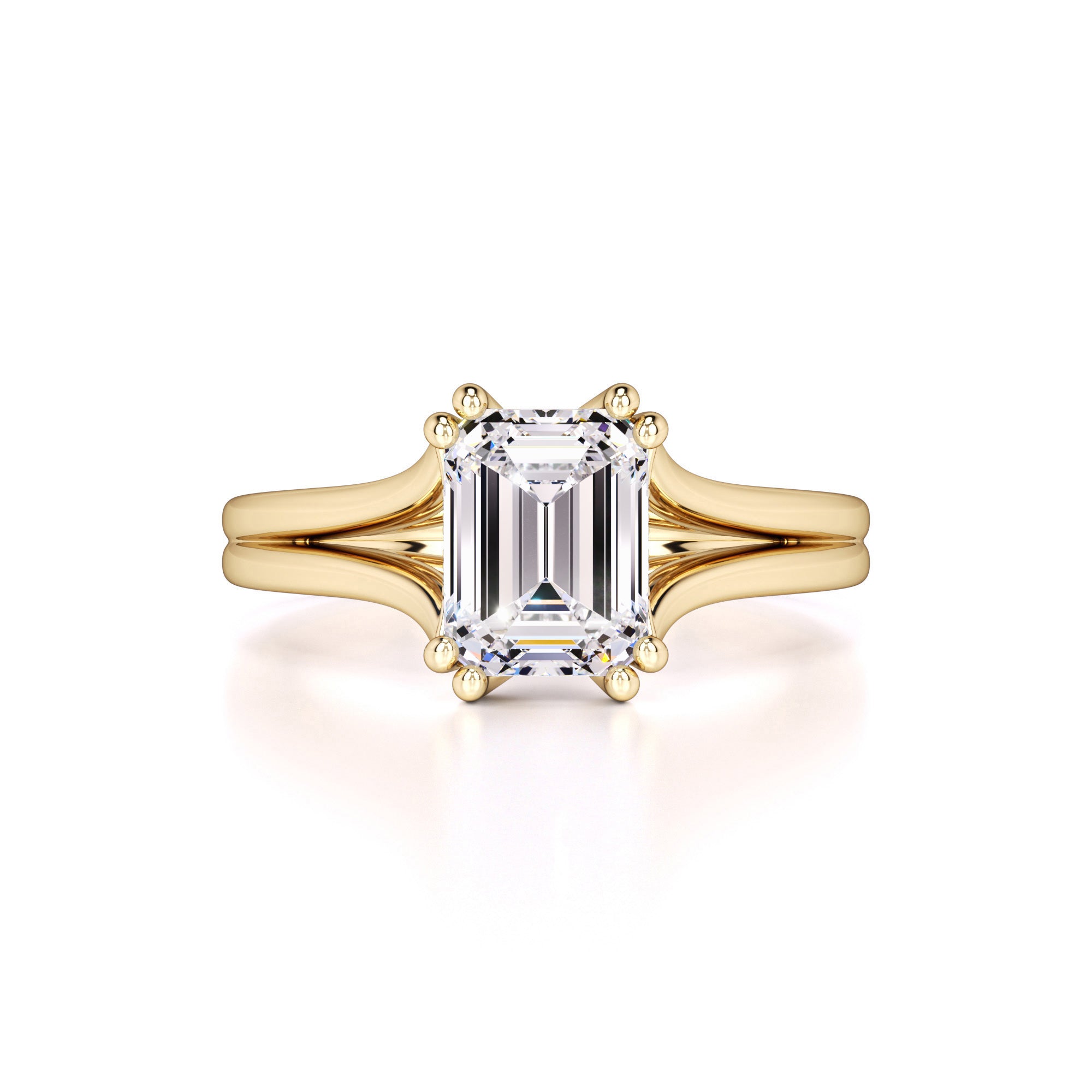 Tessa Moissanite & Lab Grown Diamond Ring | Yellow Gold | 1