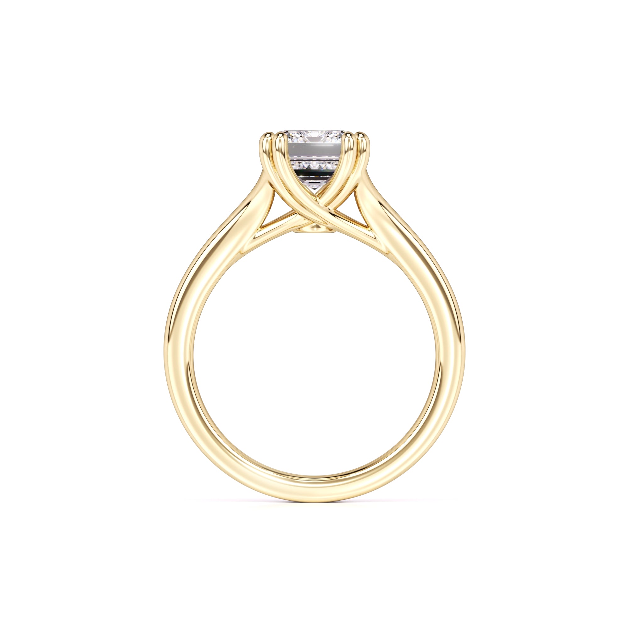 Tessa Moissanite & Lab Grown Diamond Ring | Yellow Gold | 4