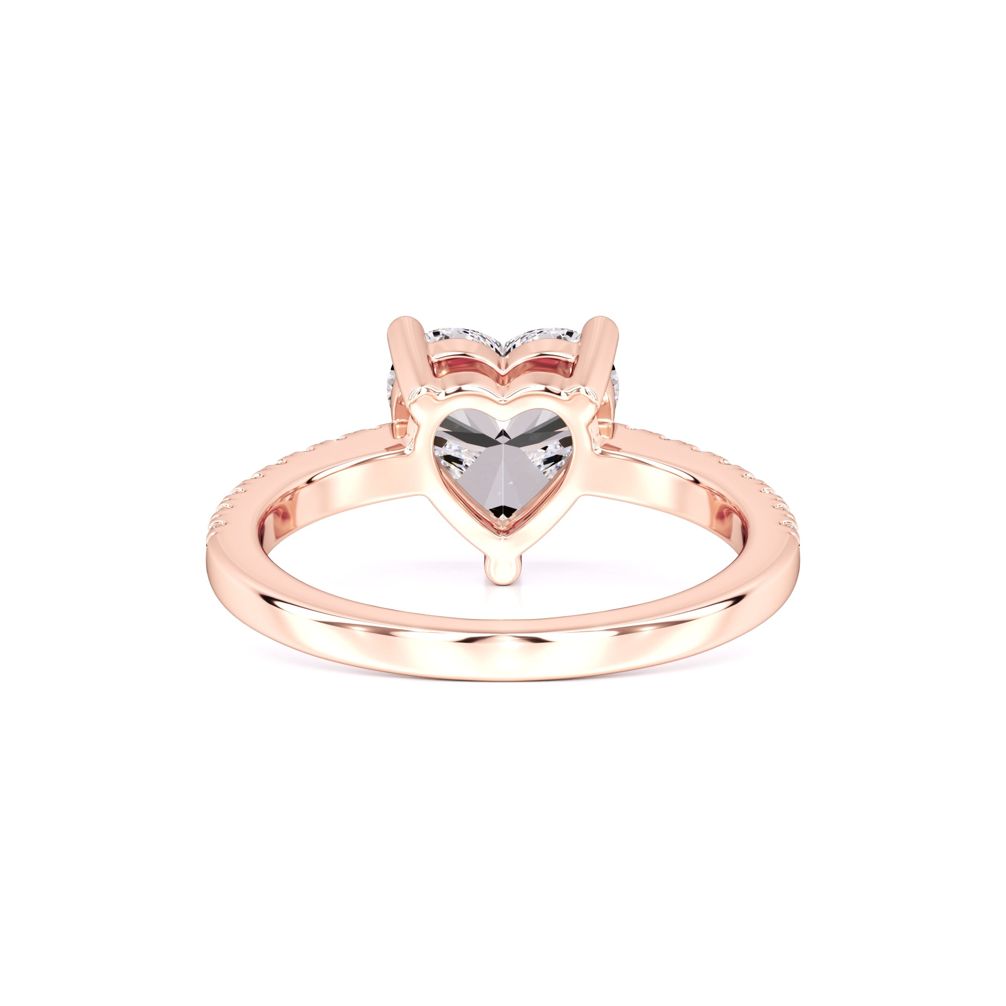 Cora Moissanite & Lab Grown Diamond Ring | Rose Gold | 3