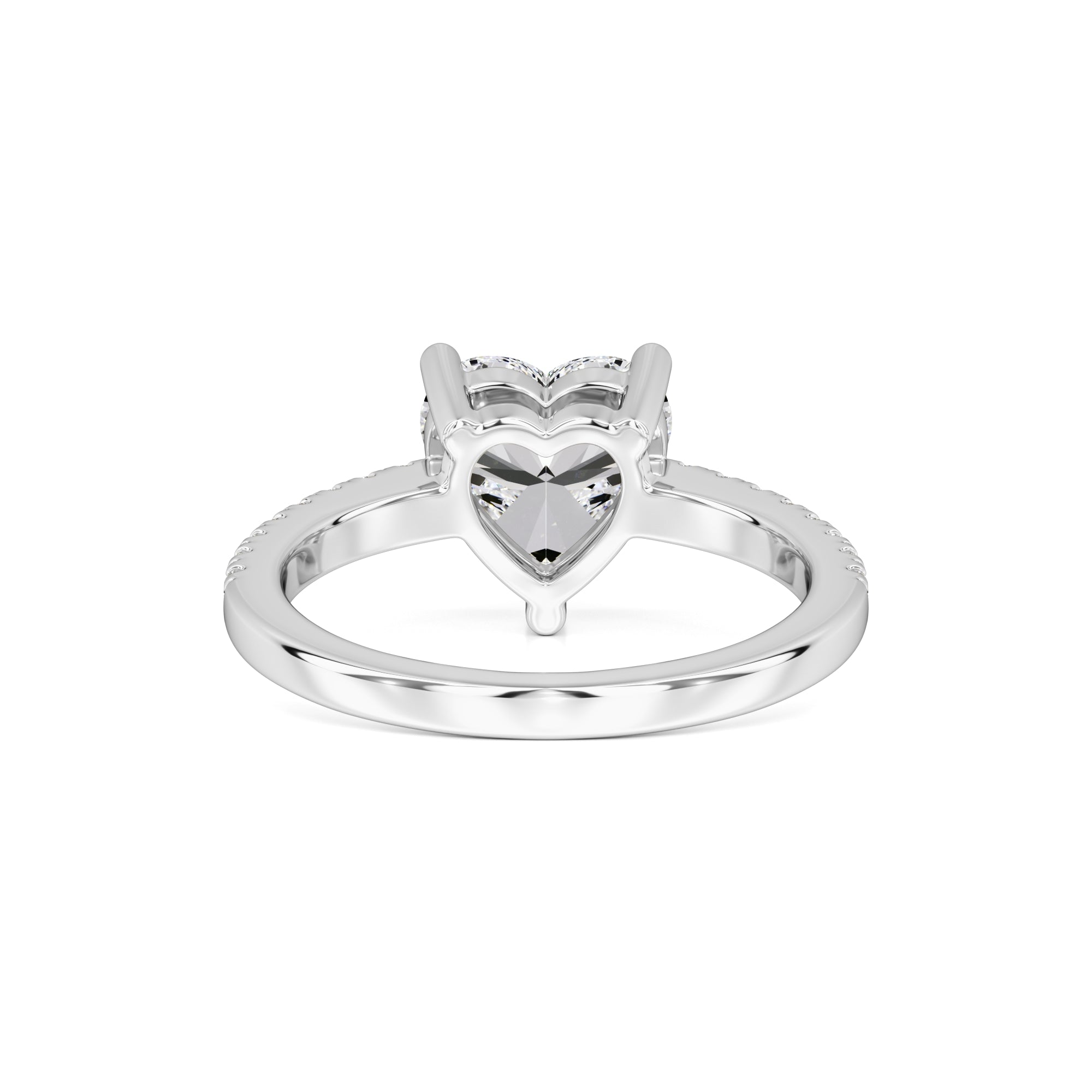 Cora Moissanite & Lab Grown Diamond Ring | White Gold | 3