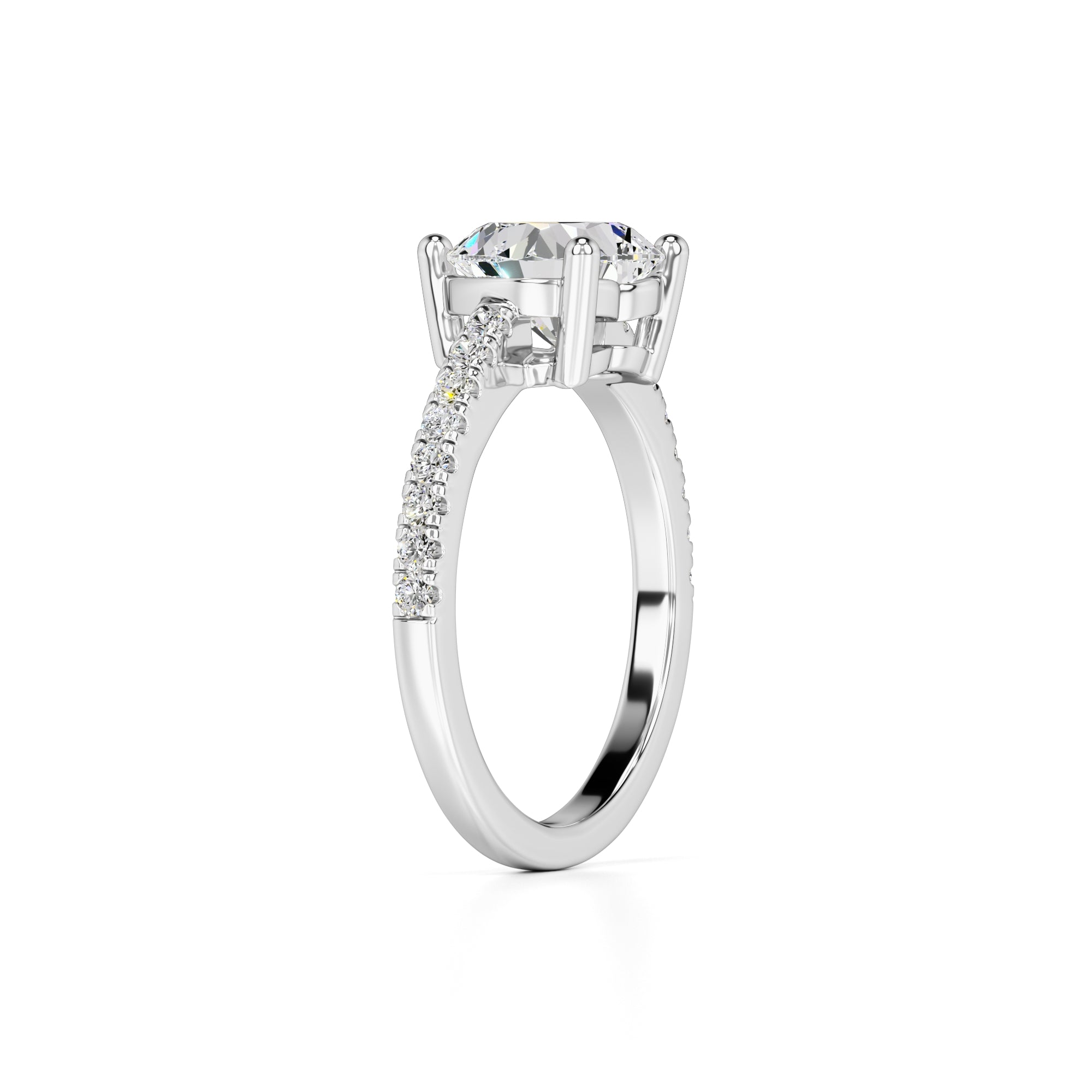 Cora Lab Grown Diamond Ring | White Gold | 3
