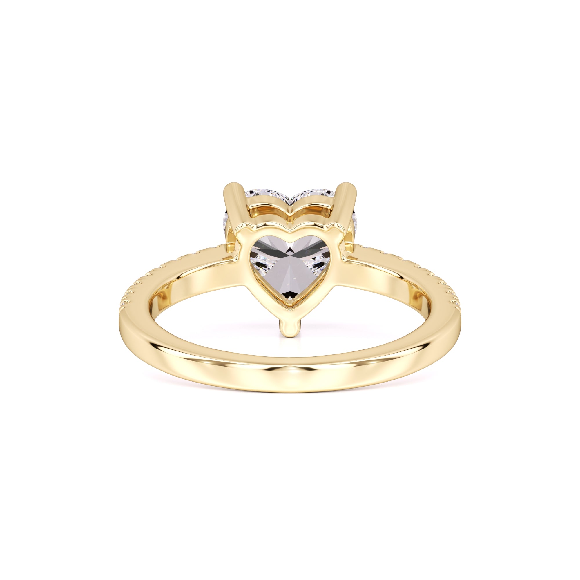 Cora Moissanite & Lab Grown Diamond Ring | Yellow Gold | 3
