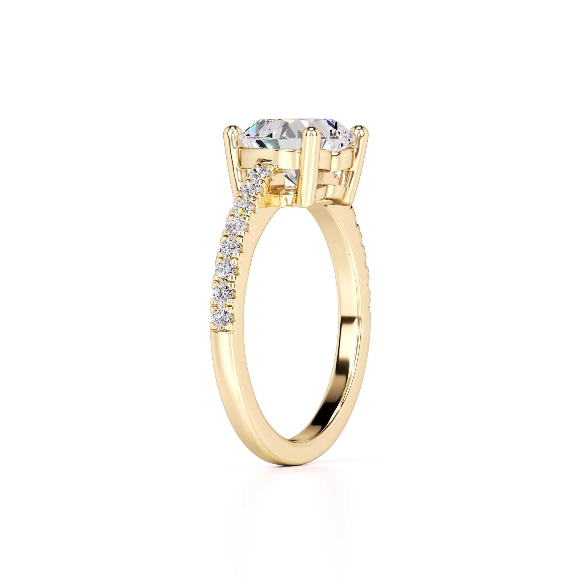 Cora Lab Grown Diamond Ring | Yellow Gold | 3