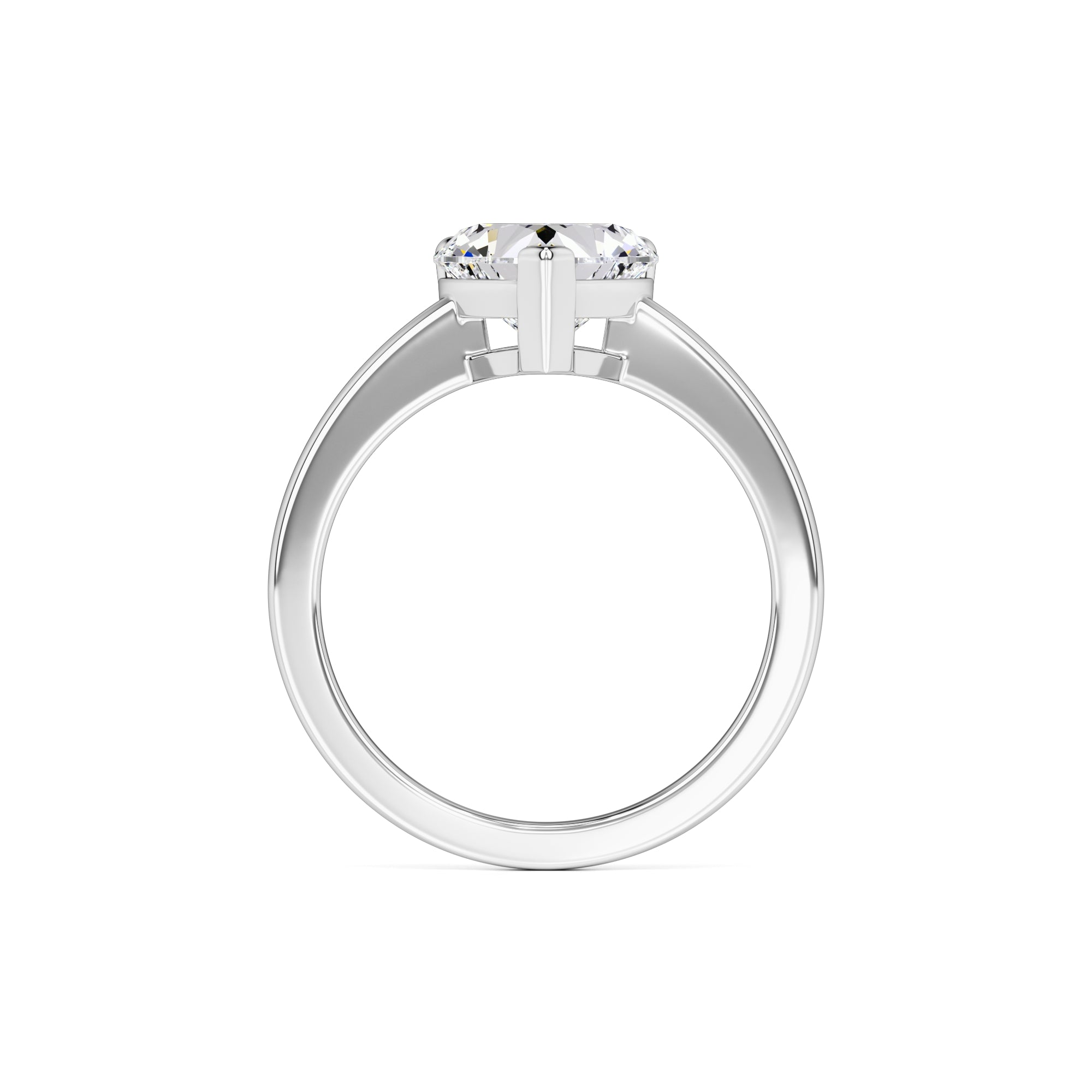 Archer Moissanite Ring | White Gold | 4