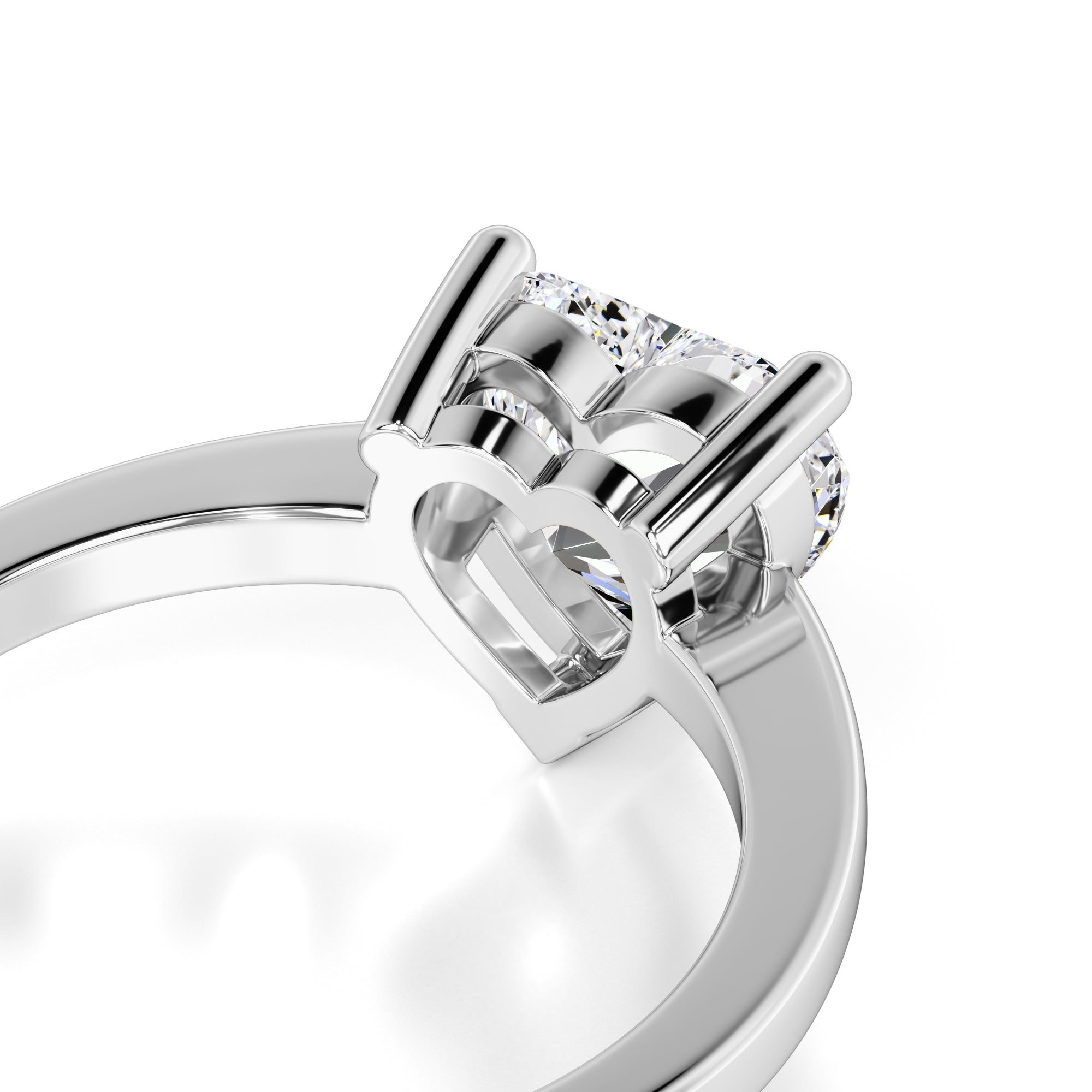 Archer Moissanite Ring | White Gold | 2