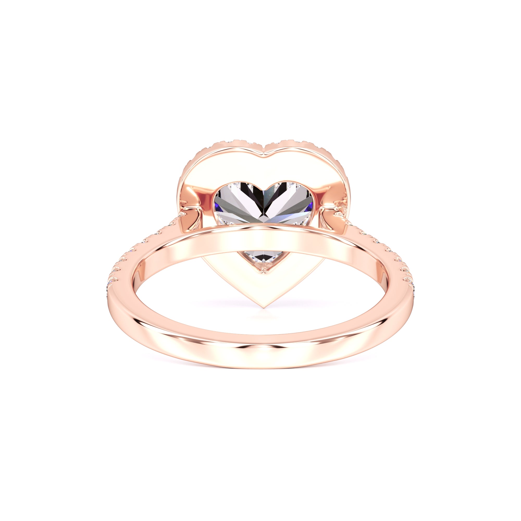 Brooke Moissanite & Lab Grown Diamond Ring | Rose Gold | 3