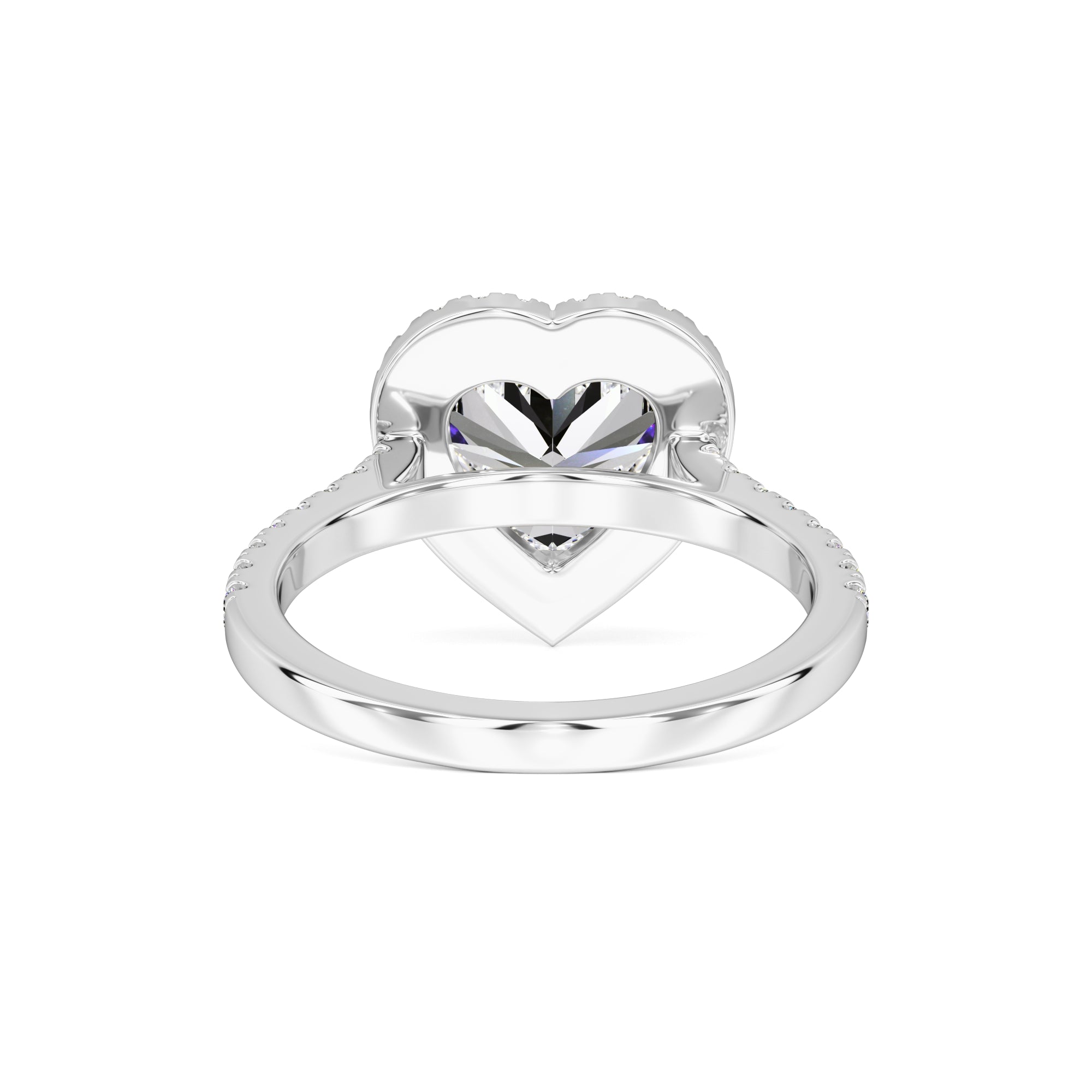 Brooke Moissanite & Lab Grown Diamond Ring | White Gold | 3
